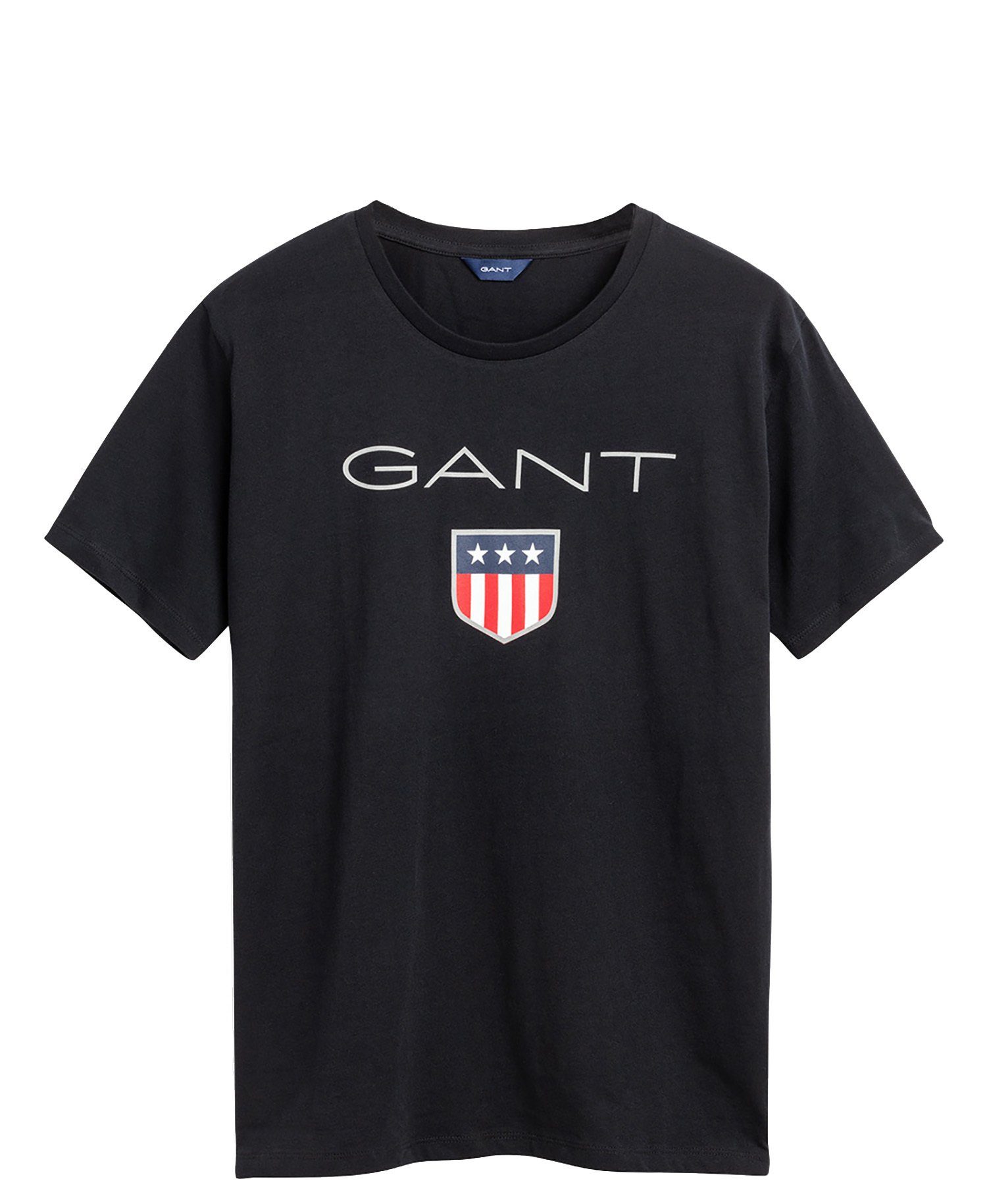 Gant T-Shirt Jungen T-Shirt - Teen Boys SHIELD Logo, Kurzarm Schwarz