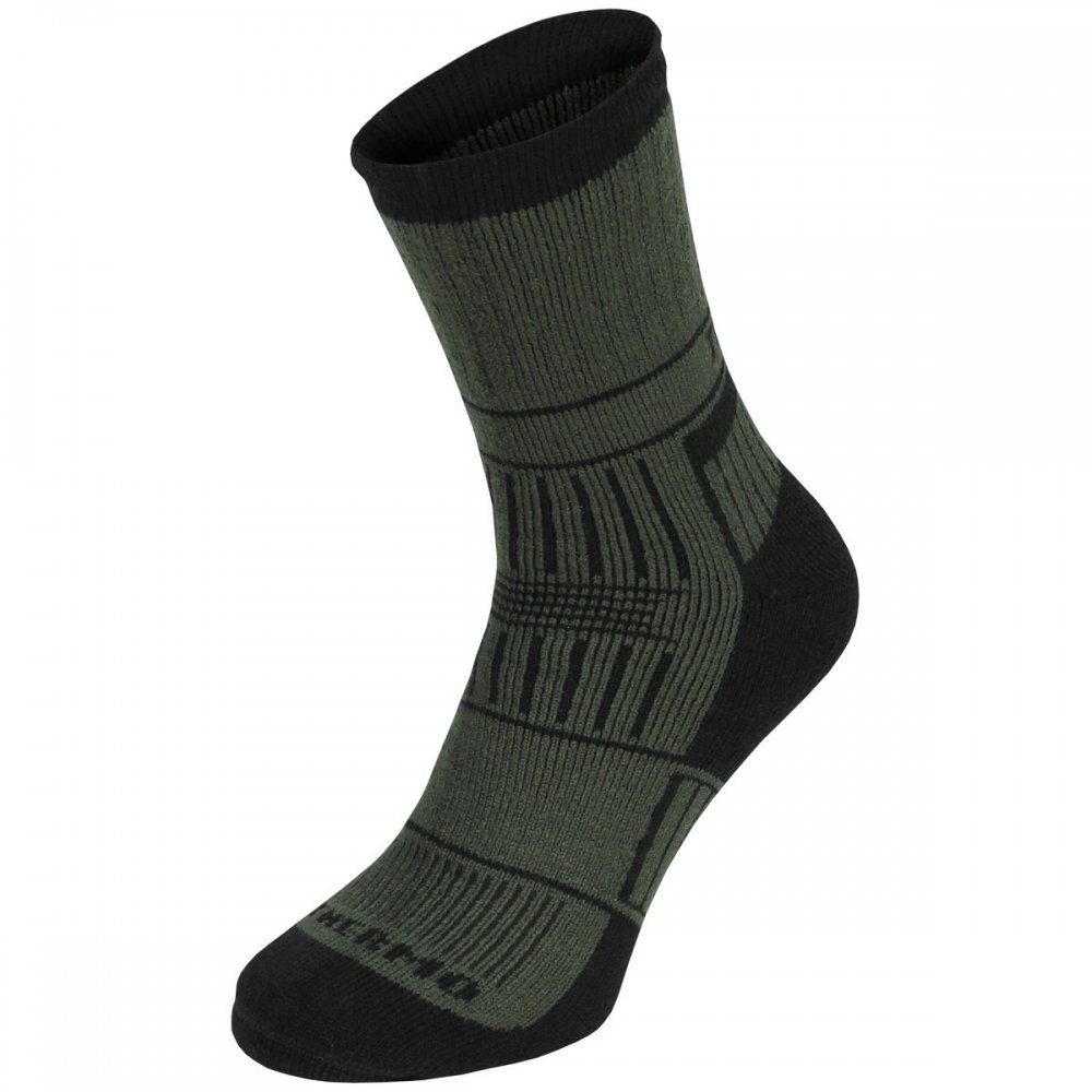 MFH Funktionssocken Thermosocken, Alaska, oliv - 39-41 (Packung, 1 Paar) eingearbeitete Mittelfußstütze