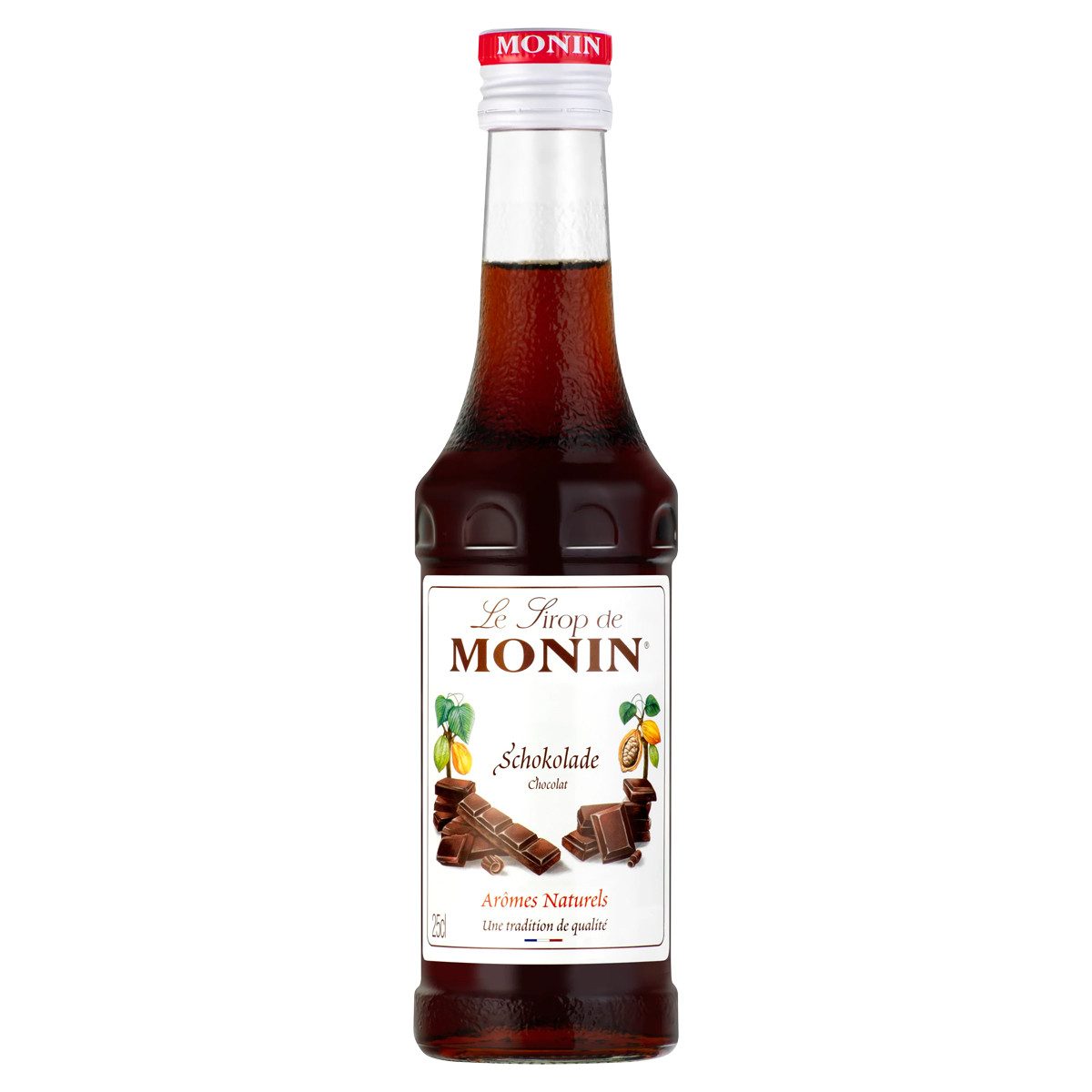 MONIN Getränke-Sirup, Monin Schokolade Sirup mit natürlichem Aroma 250ml