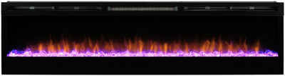 Dimplex Elektrokamin Prism 74", schwarz,mit Heizung, Fernbedienung, Optiflame® Flammeneffekt
