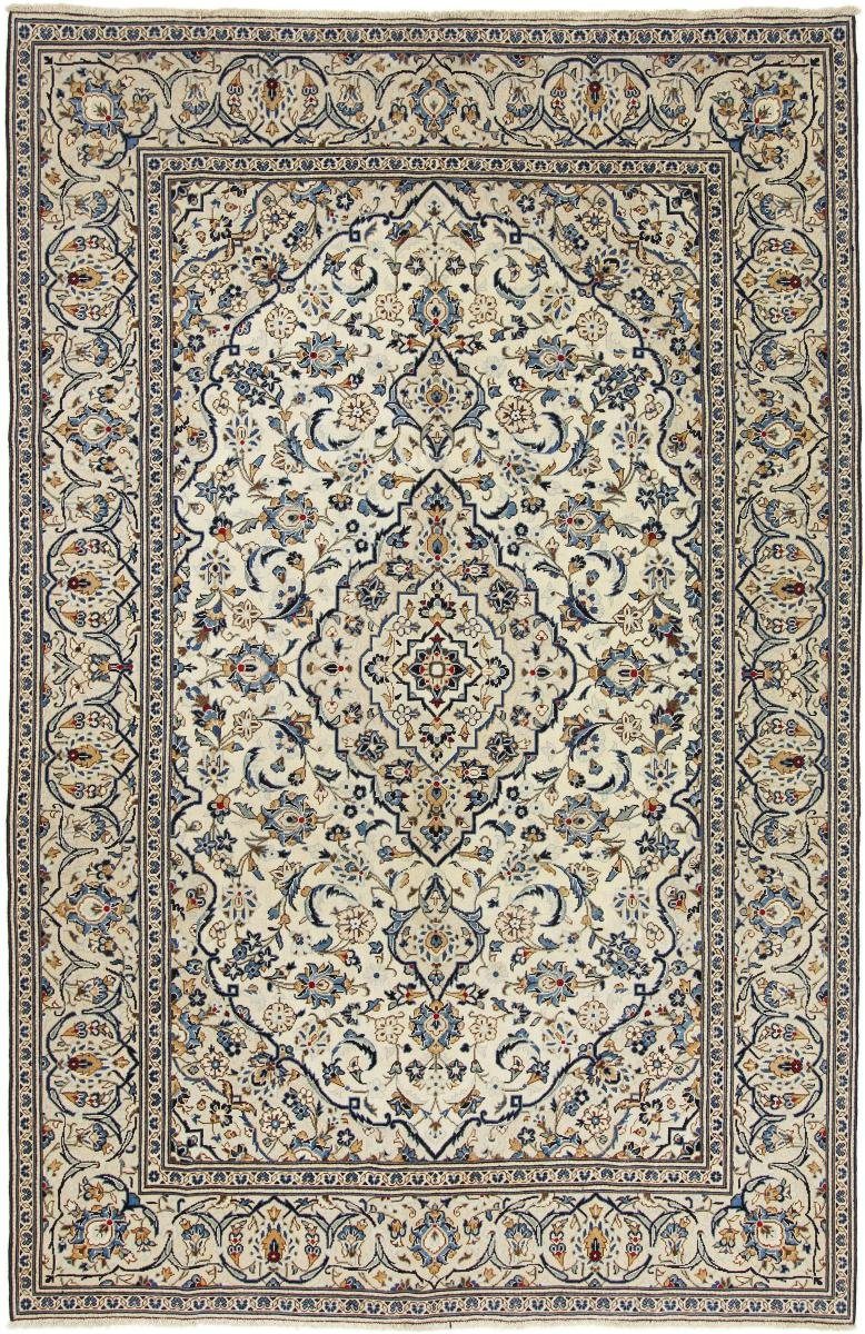 Orientteppich Keshan 194x301 Handgeknüpfter Orientteppich / Perserteppich, Nain Trading, rechteckig, Höhe: 12 mm
