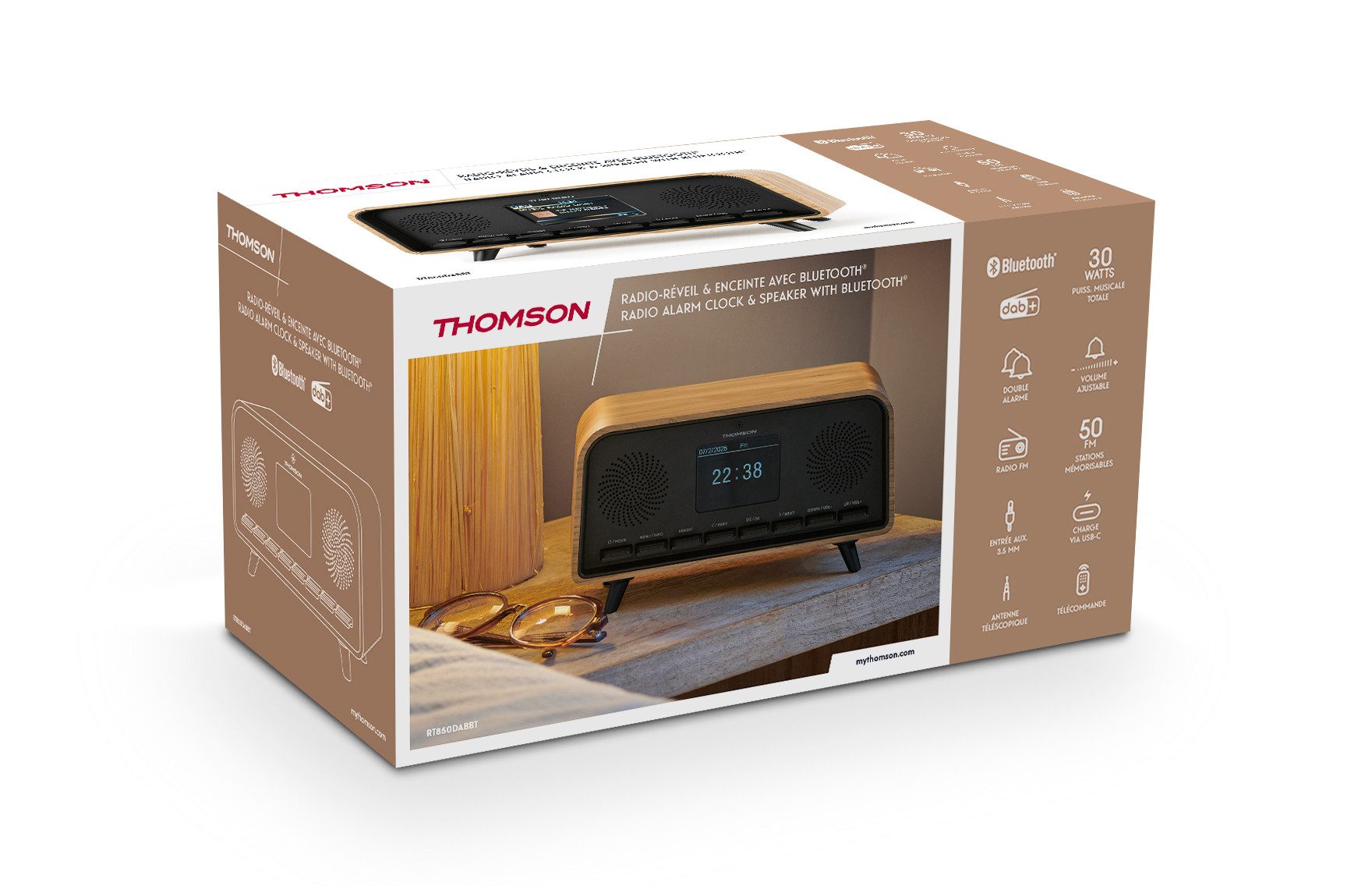 Thomson Radiowecker Thomson Radiowecker RT850DABBT [Bluetooth, DAB]