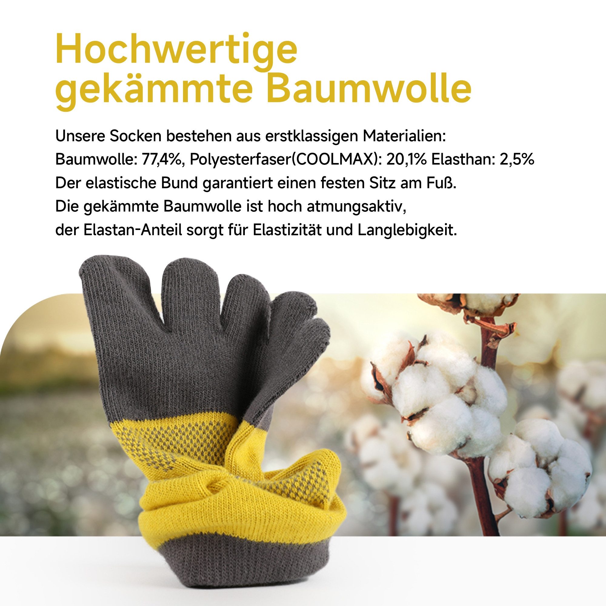 MEIKAN Zehensocken 3 Paar Fünf Finger Socken, Sportsocken für Damen & Herren (Packung, 3-Paar) Ideal für Joggen, Radfahren, Laufen, Marathon, Wandern und den Al – Bild 2 von 5
