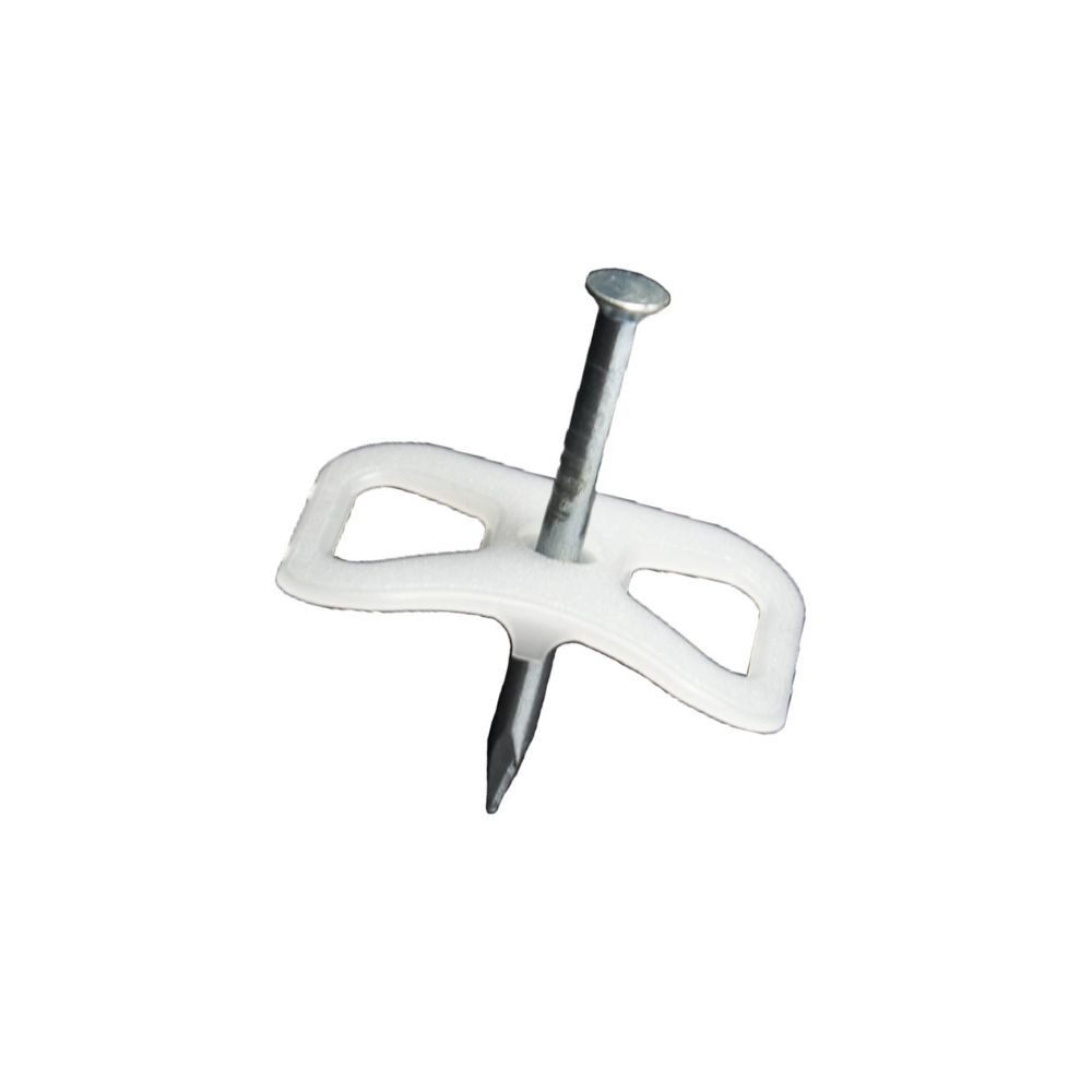 Don Quichotte Kabelführung Nagelscheibe DKS mit Nagel 35 x 50 mm, 100 Stück