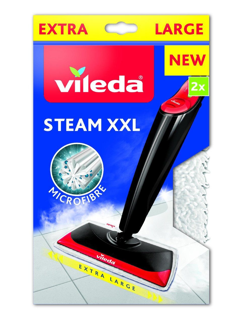 Vileda Vileda Ersatzbezug für Dampfreiniger Steam XXL Wischbezug (Polypropylen)