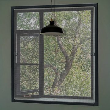 UISEBRT Insektenschutz-Fensterrahmen Fenster Fliegengitter mit Alurahmen