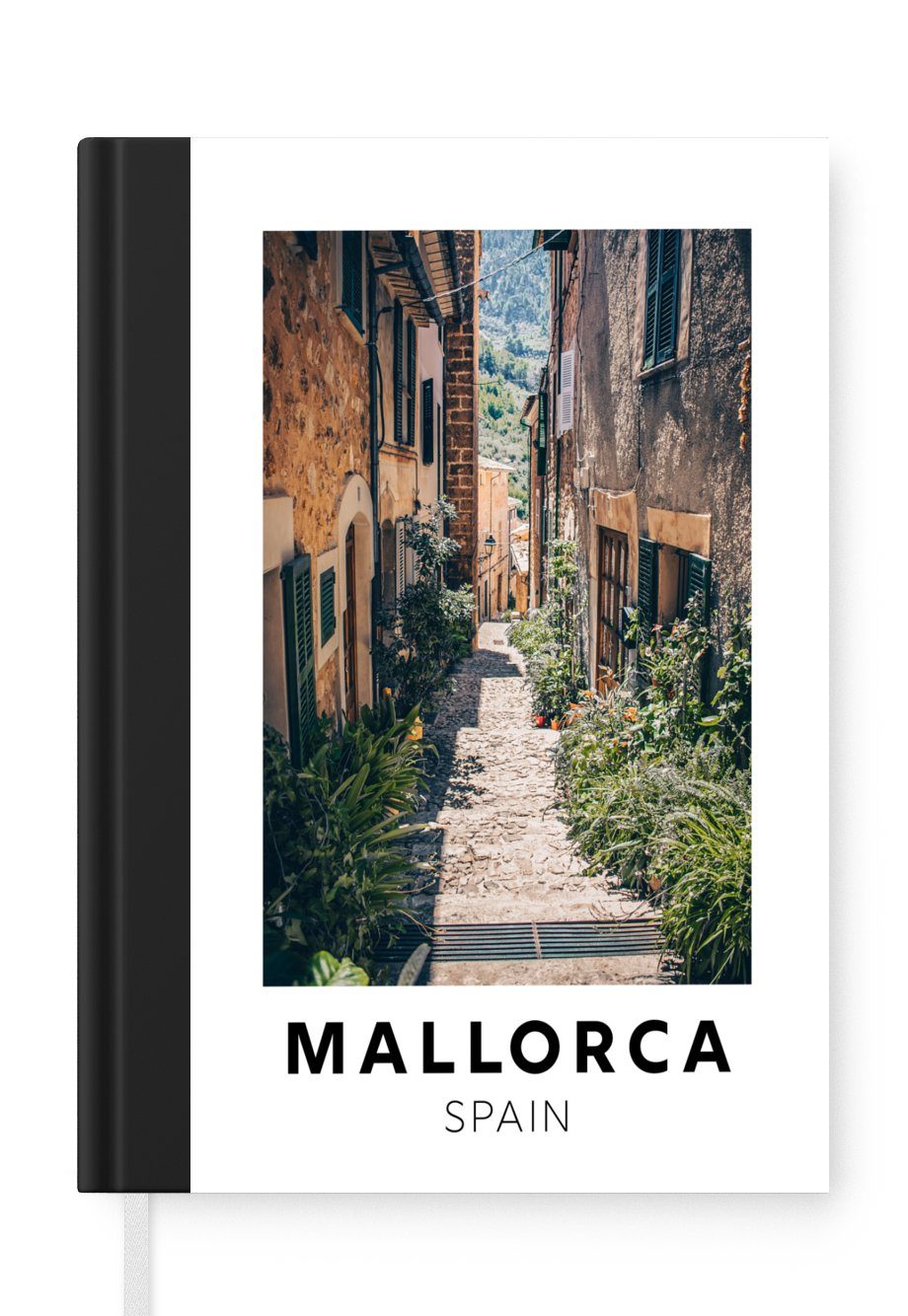 MuchoWow Notizbuch Spanien - Mallorca - Steine, Journal, Merkzettel, Tagebuch, Notizheft, A5, 98 Seiten, Haushaltsbuch