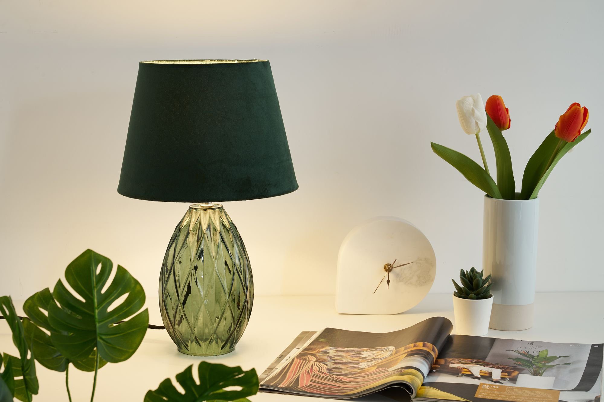 Pauleen Tischleuchte Crystal Velvet max40W 230V, günstig online kaufen