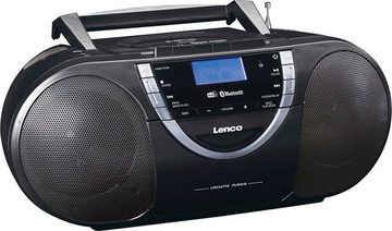 Lenco SCD-6900BK - Tragbarer Radio-CD-Player mit DAB+, BT und Kassette CD-Radiorecorder (Digitalradio (DAB)