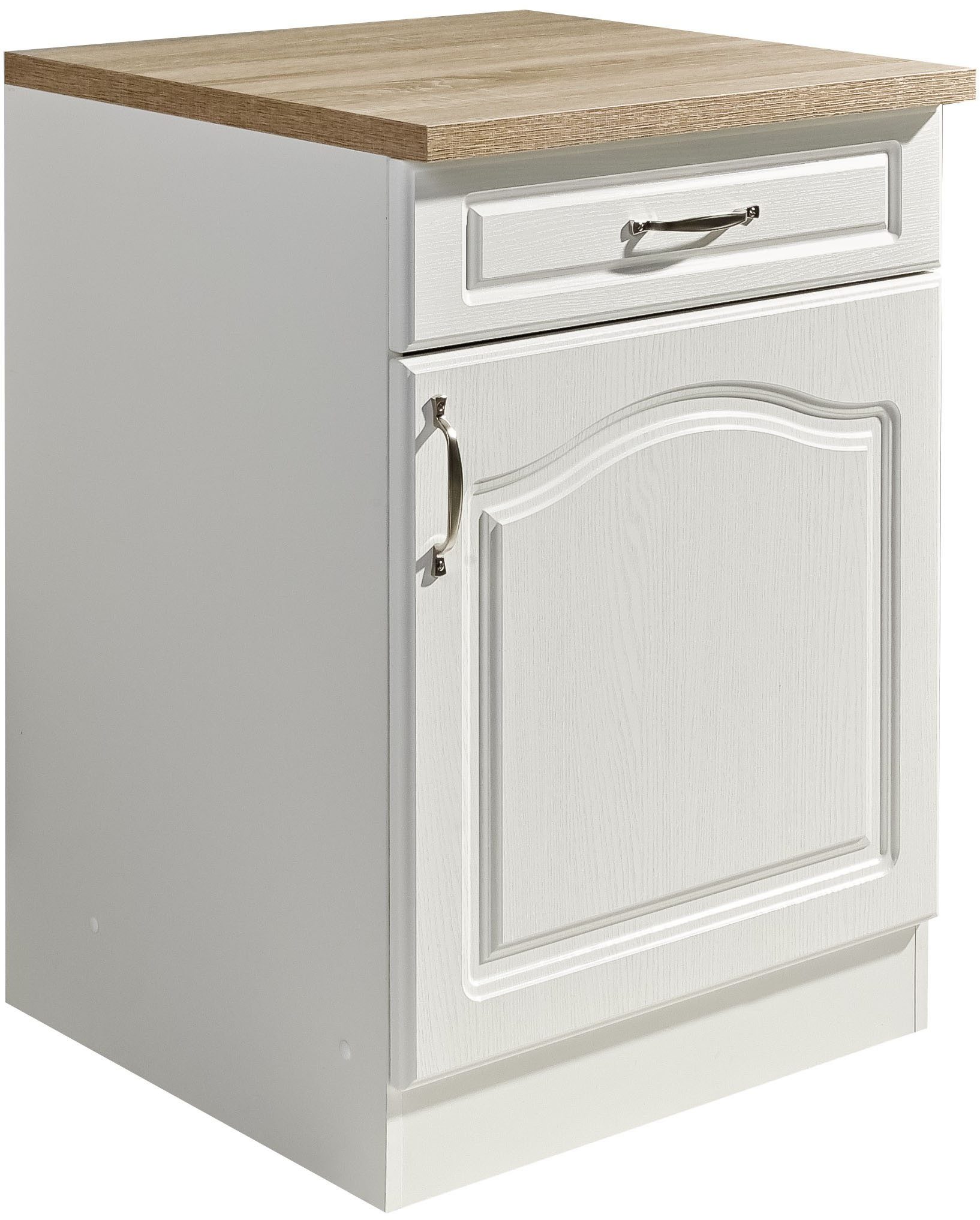 wiho Küchen Unterschrank Linz 60 cm breit, in Landhaus-Optik