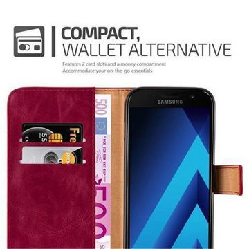 Cadorabo Handyhülle Samsung Galaxy A3 2017 Samsung Galaxy A3 2017, Klappbare Handy Schutzhülle - Hülle - mit Standfunktion und Kartenfach