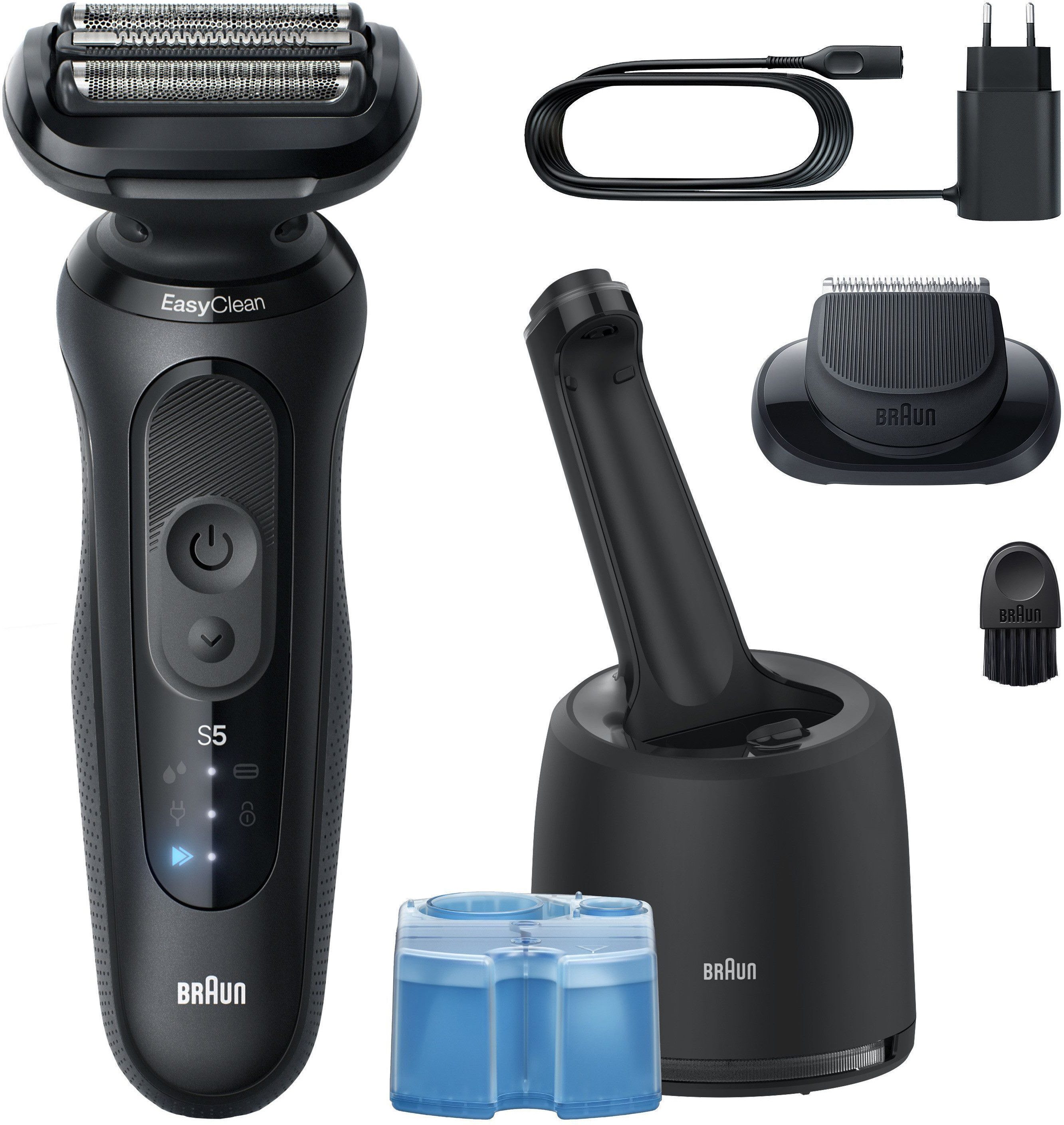 Braun Elektrorasierer Series 5 52-N7200cc, Reinigungsstation, Wasserdichter Folienrasierer, mit Präzisionstrimmer – Bild 2 von 5