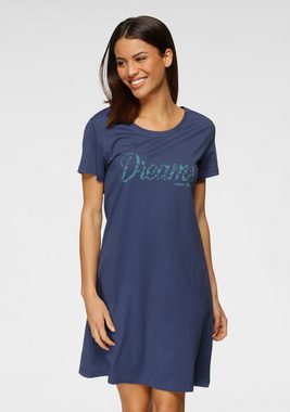 Vivance Dreams Sleepshirt (2er-Pack) mit Print in Spitzenoptik