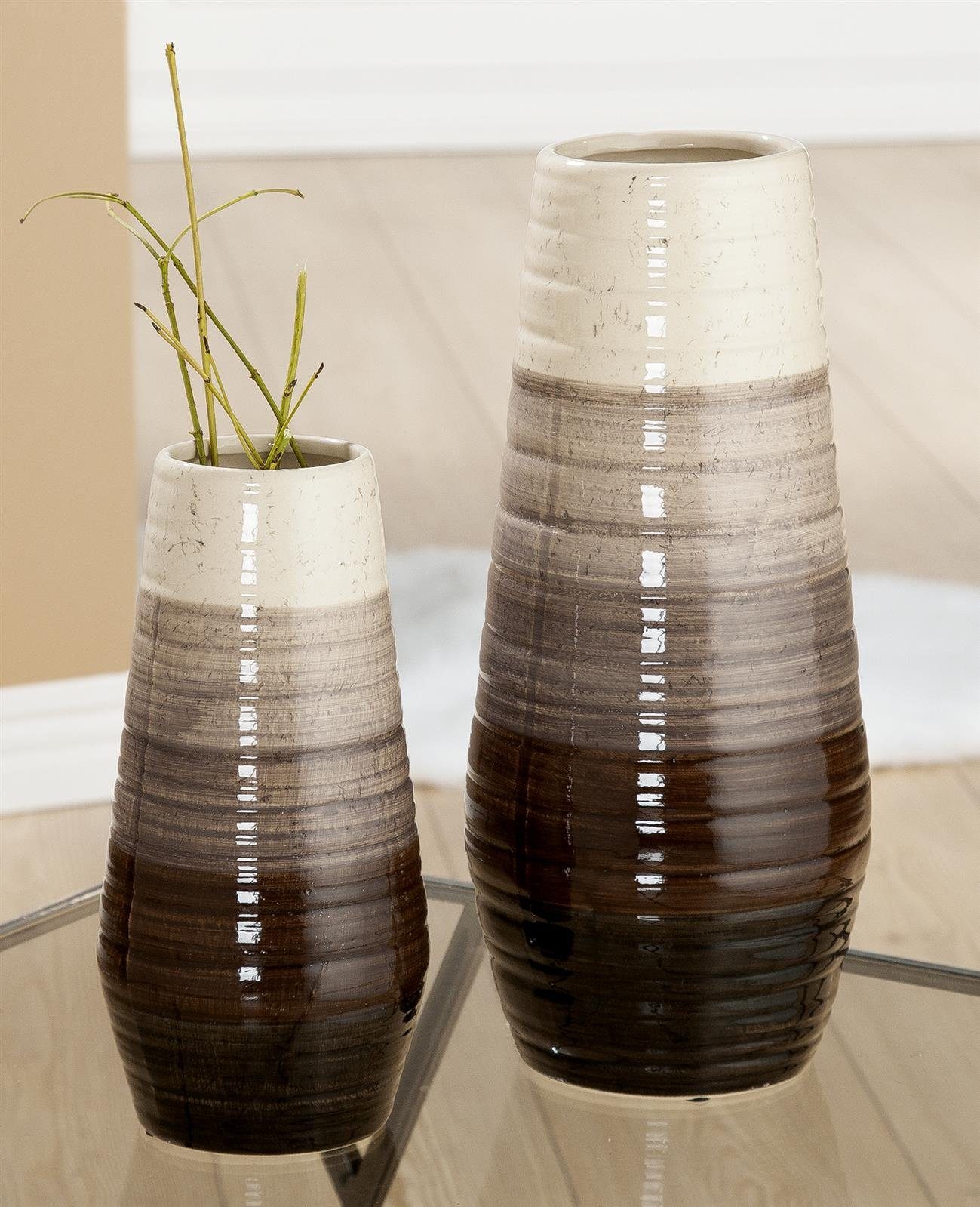 GILDE Dekovase Gilde Keramik Vase Volto VE 2 (B x H x L) 15,5 x. € 77,00