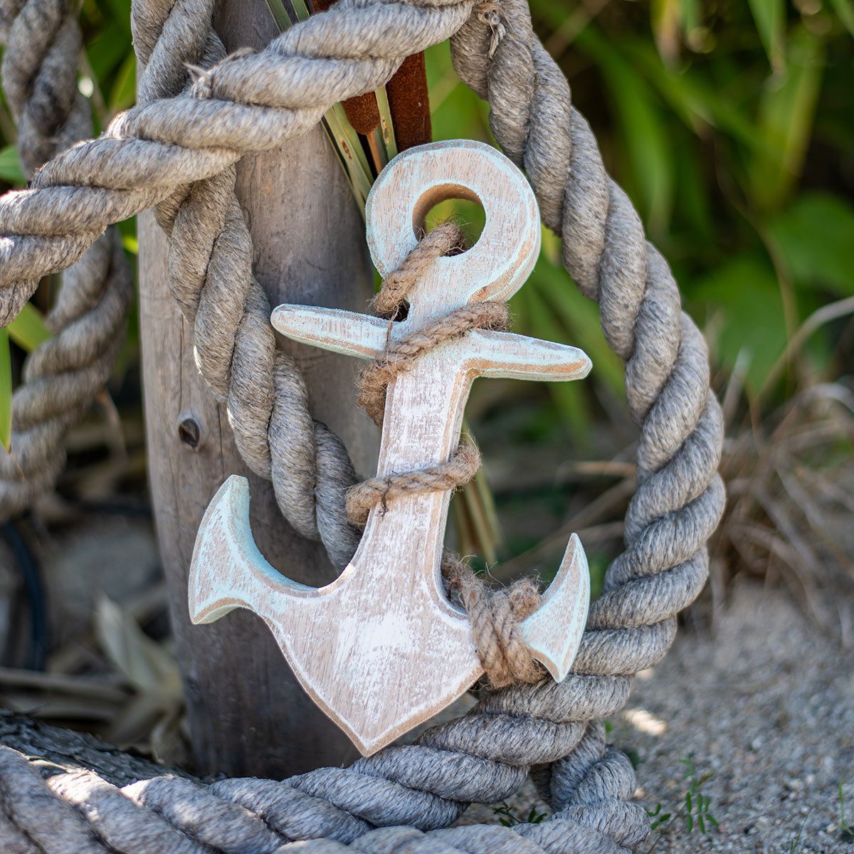 Viana Dekofigur Anker Deko Holz Shabby günstig online kaufen