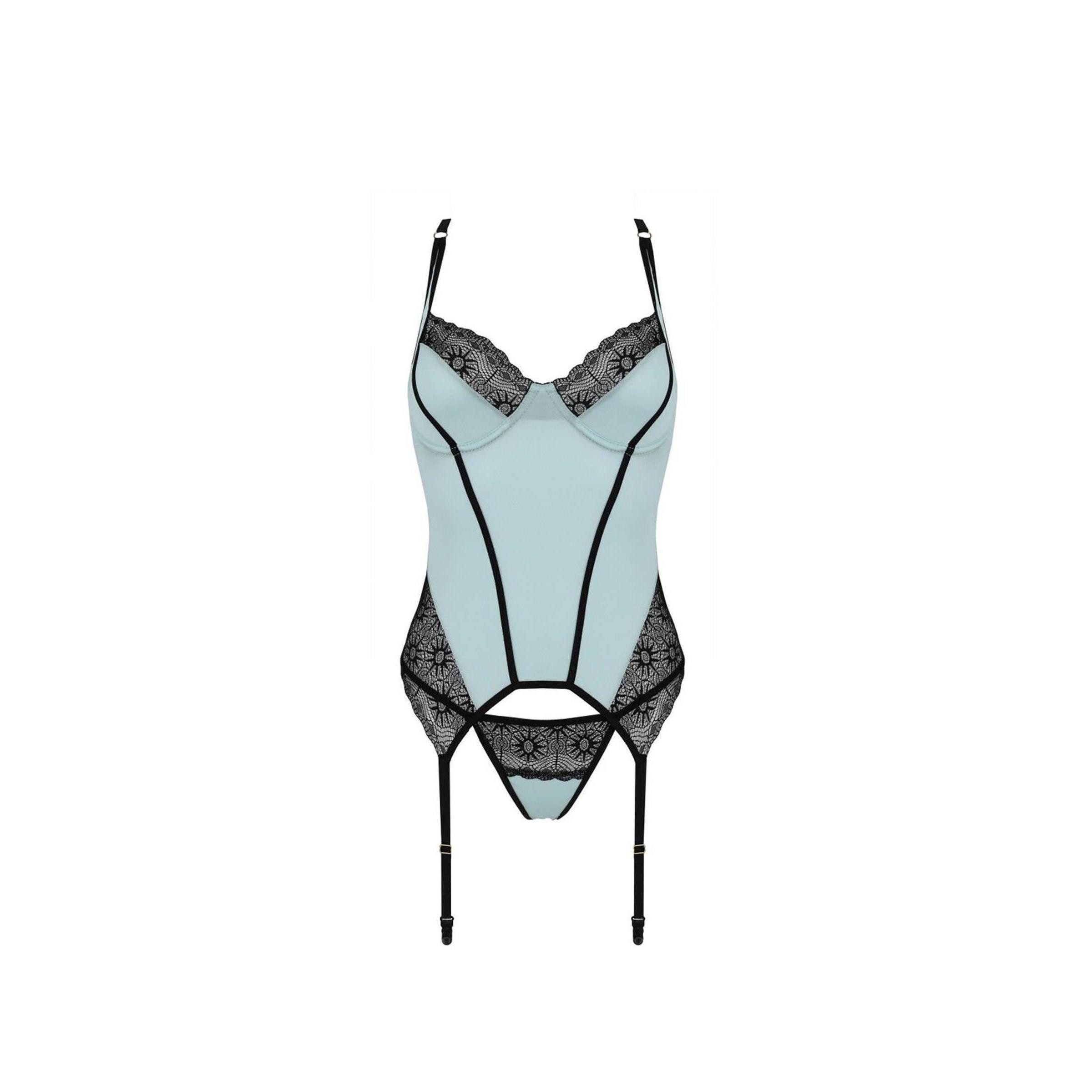 Casmir Corsage CA Sidra corset & thong mint - (L/XL,S/M)