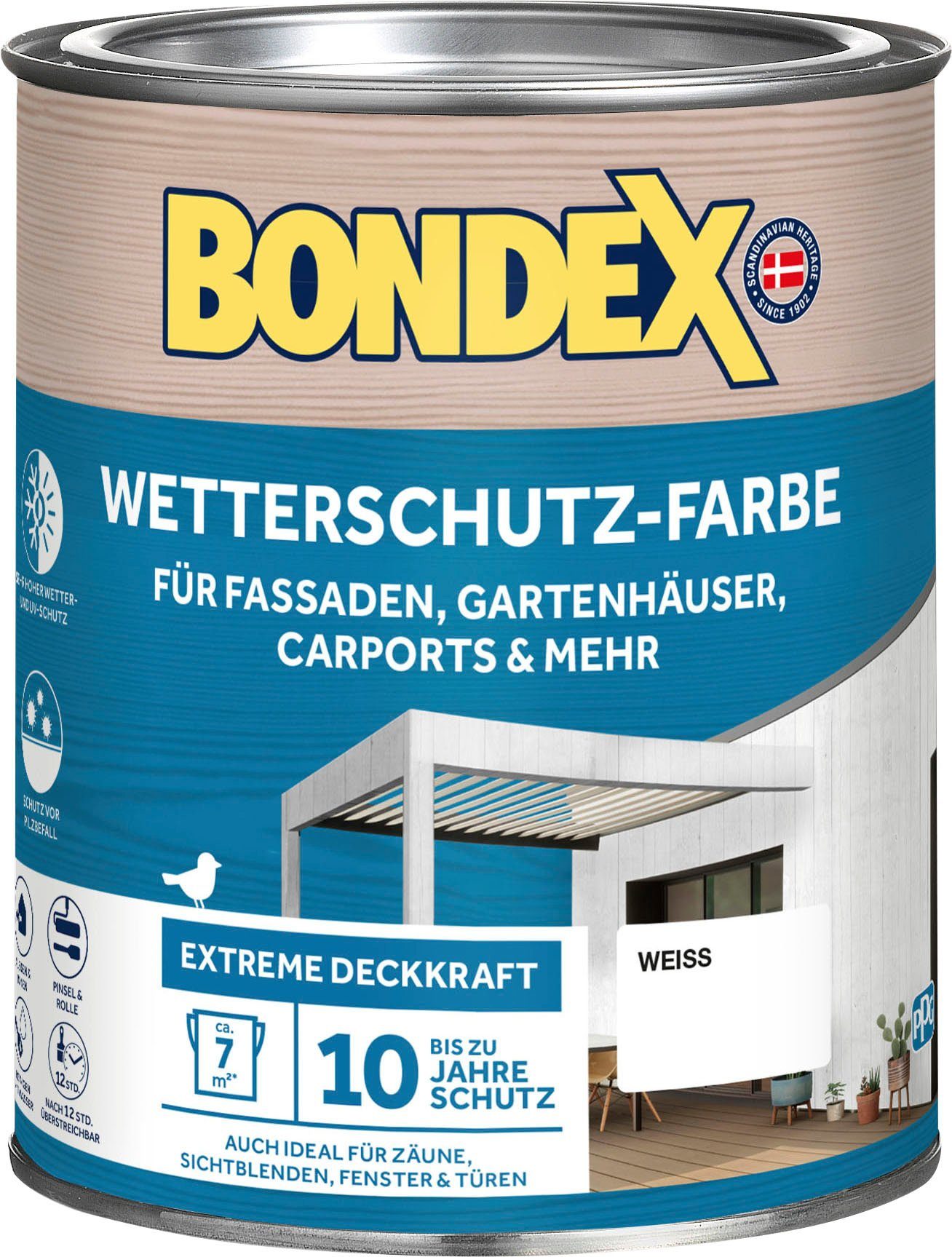 Bondex Wetterschutzfarbe Weiß
