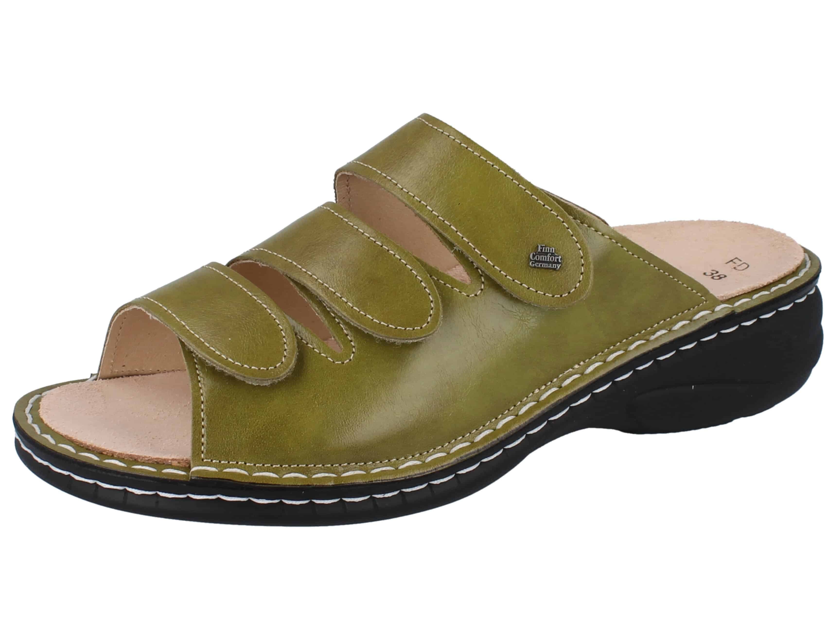 Wechselfußbett GATOR Pantolette Comfort Hellas, grün Finn