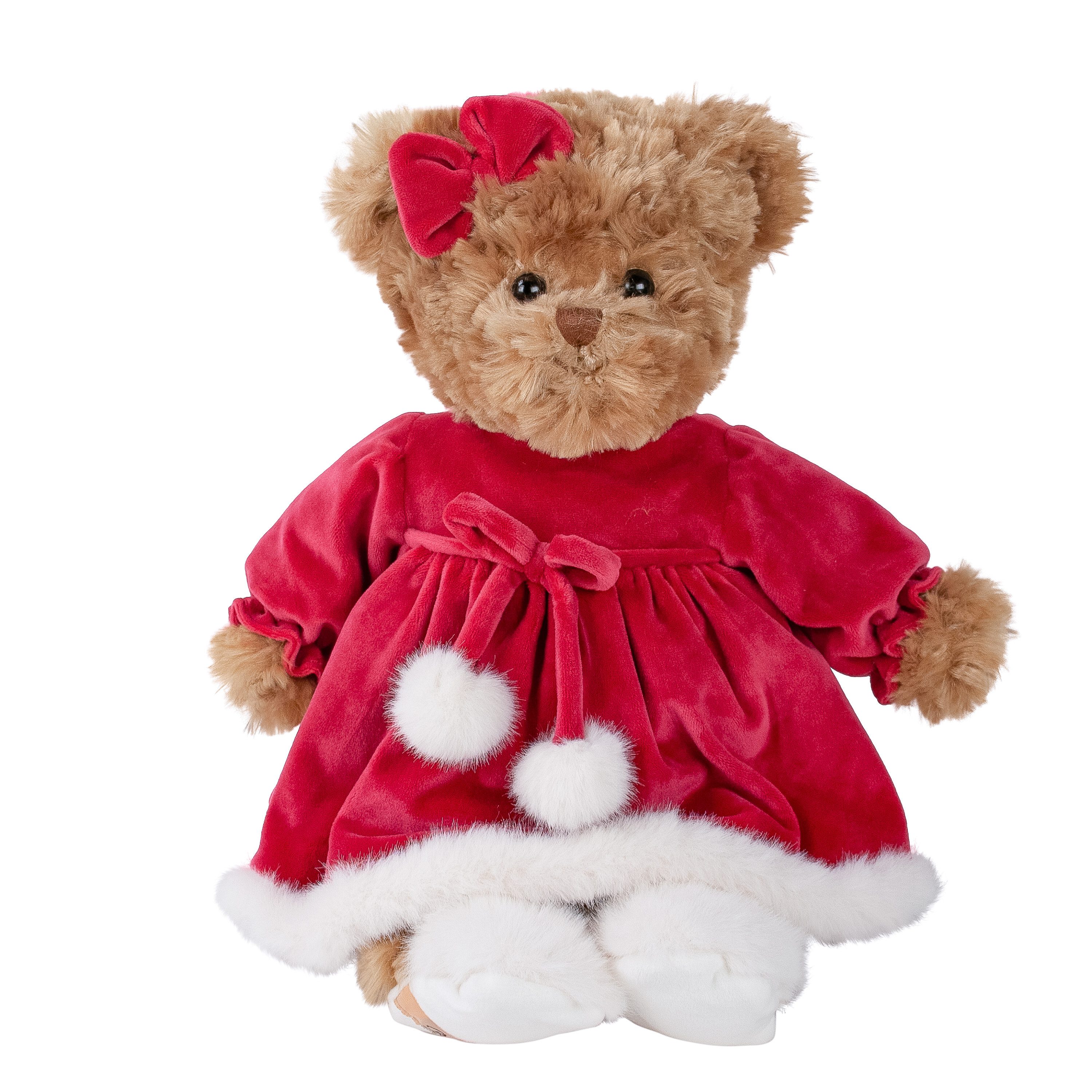 Bukowski Kuscheltier Bukowski Teddybär Louise braun/rot 35 cm Plüschteddybär