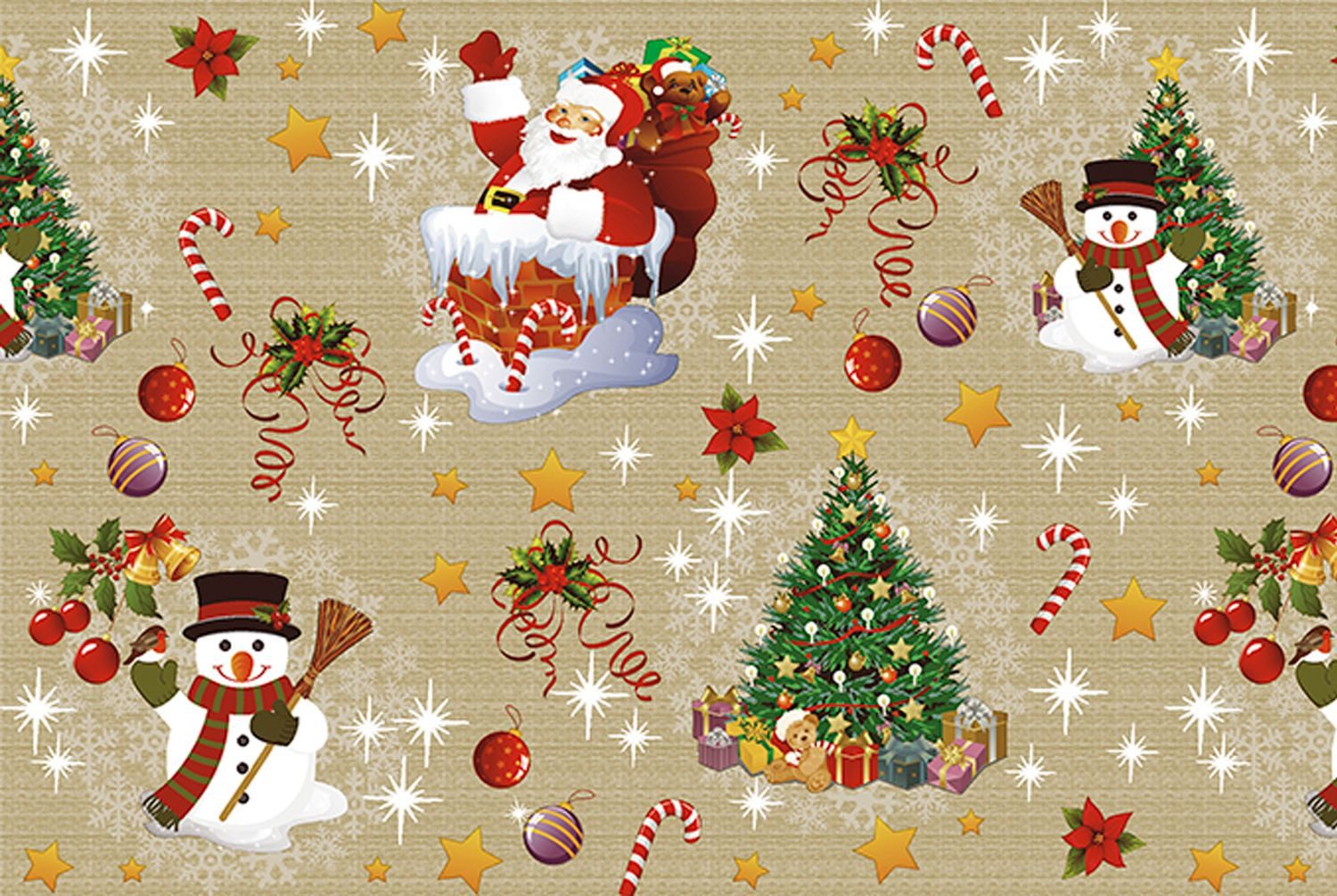 texpot Tischdecke Wachstuch Weihnachten Winter abwischbar Wachstuchtischdecke (1-tlg)