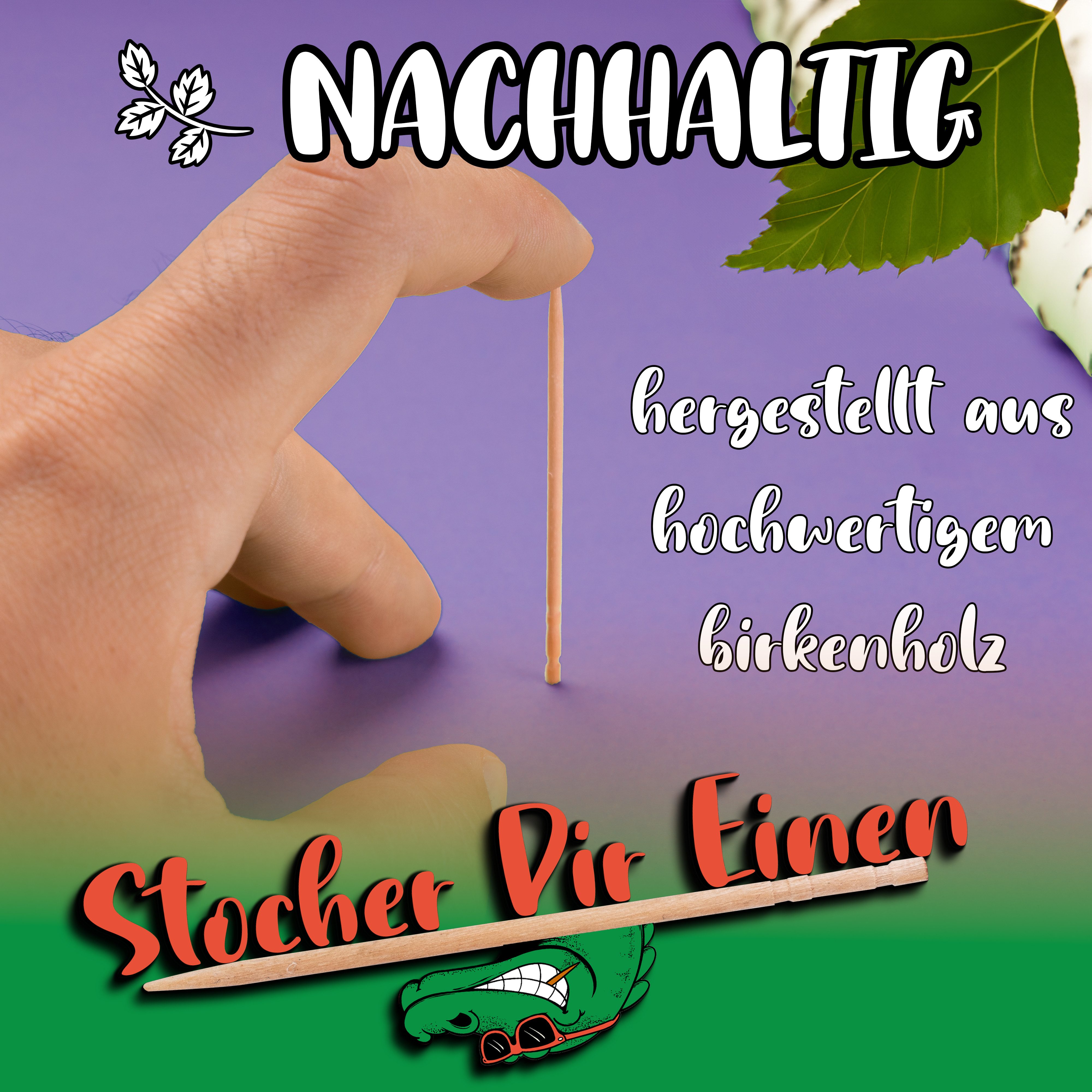 Stoxser Mundpflegecenter Stoxser 150 x Zahnstocher mit Geschmack Blaubeere Geschmacksrevolution, 150 x Zahnstocher mit Geschmack Blaubeere, Kein Kaugummi Unterstützend zu Zahnpasta Zahnseide Zuckerfrei