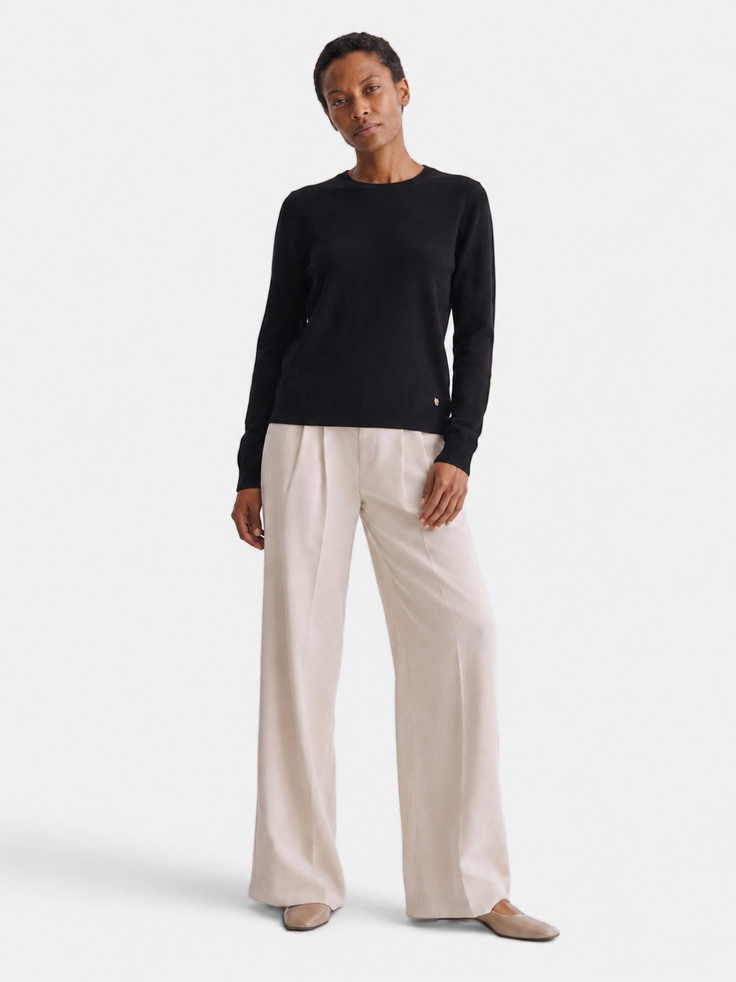 Dine ´n´ Dance Kaschmirpullover Corin aus 100 % Kaschmir, Slim Fit mit Rundhalsausschnitt