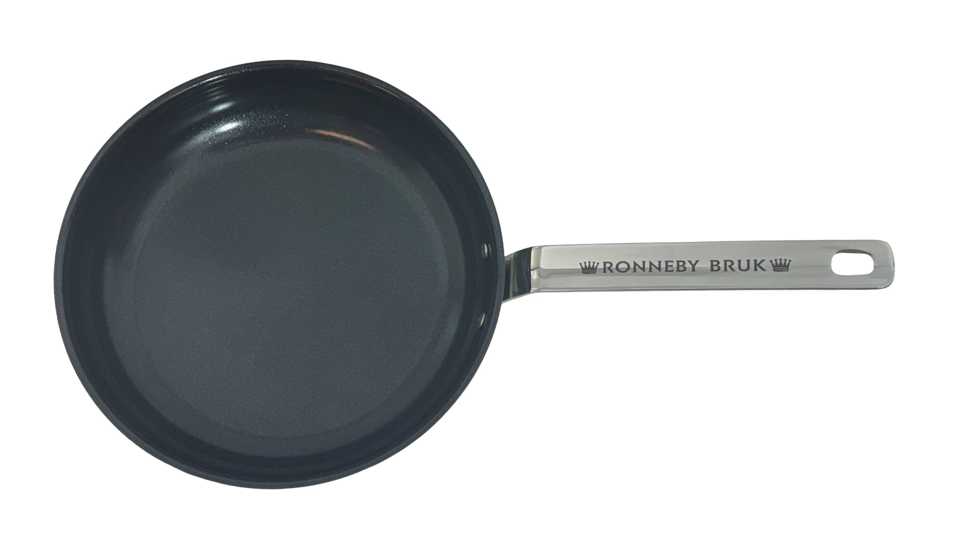 Ronneby Bruk Bratpfanne INOX Keramikbeschichtete Edelstahl-Bratpfanne, Edelstahl (1-tlg), Edelstahl-Aluminium-Edelstahl-Kontruktion