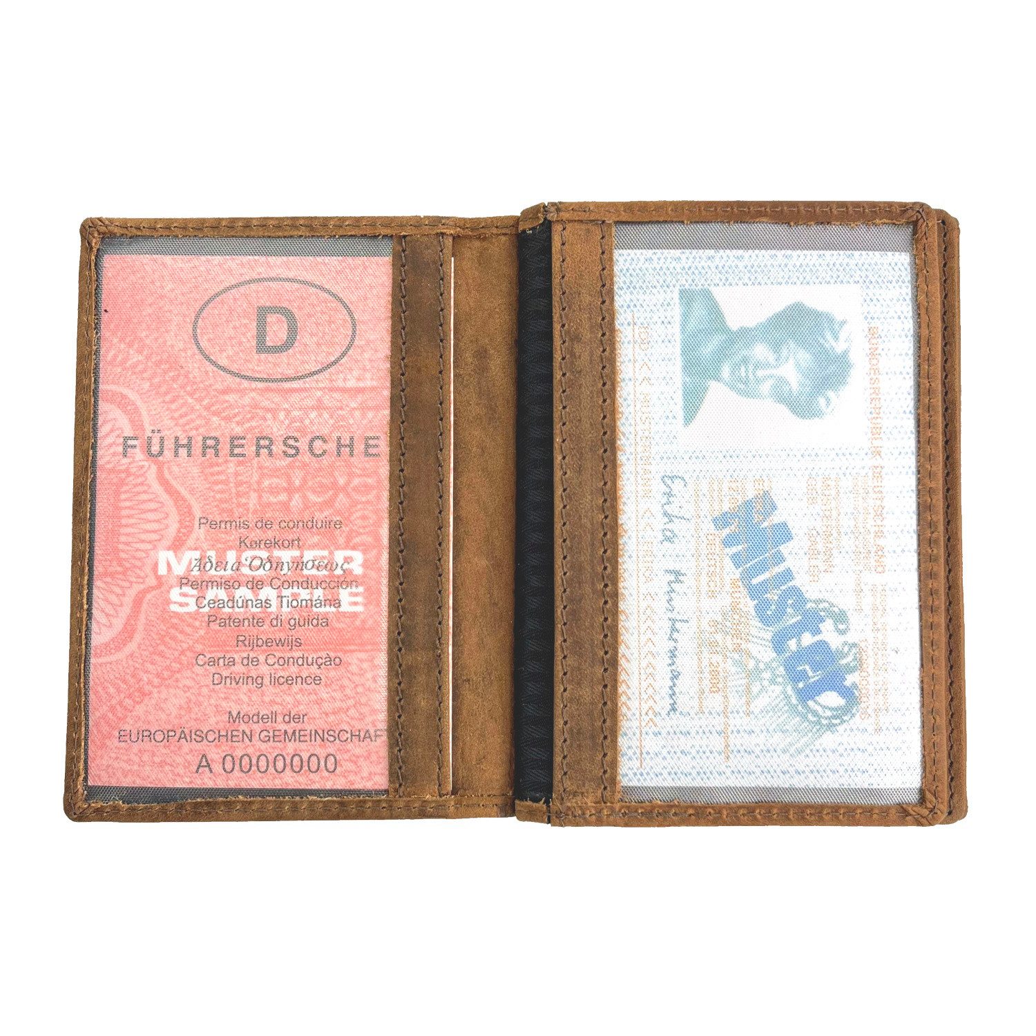 Buffalo Hill Kartenetui Büffelleder Ausweishülle, RFID-Schutz >2397-Wild< D günstig online kaufen