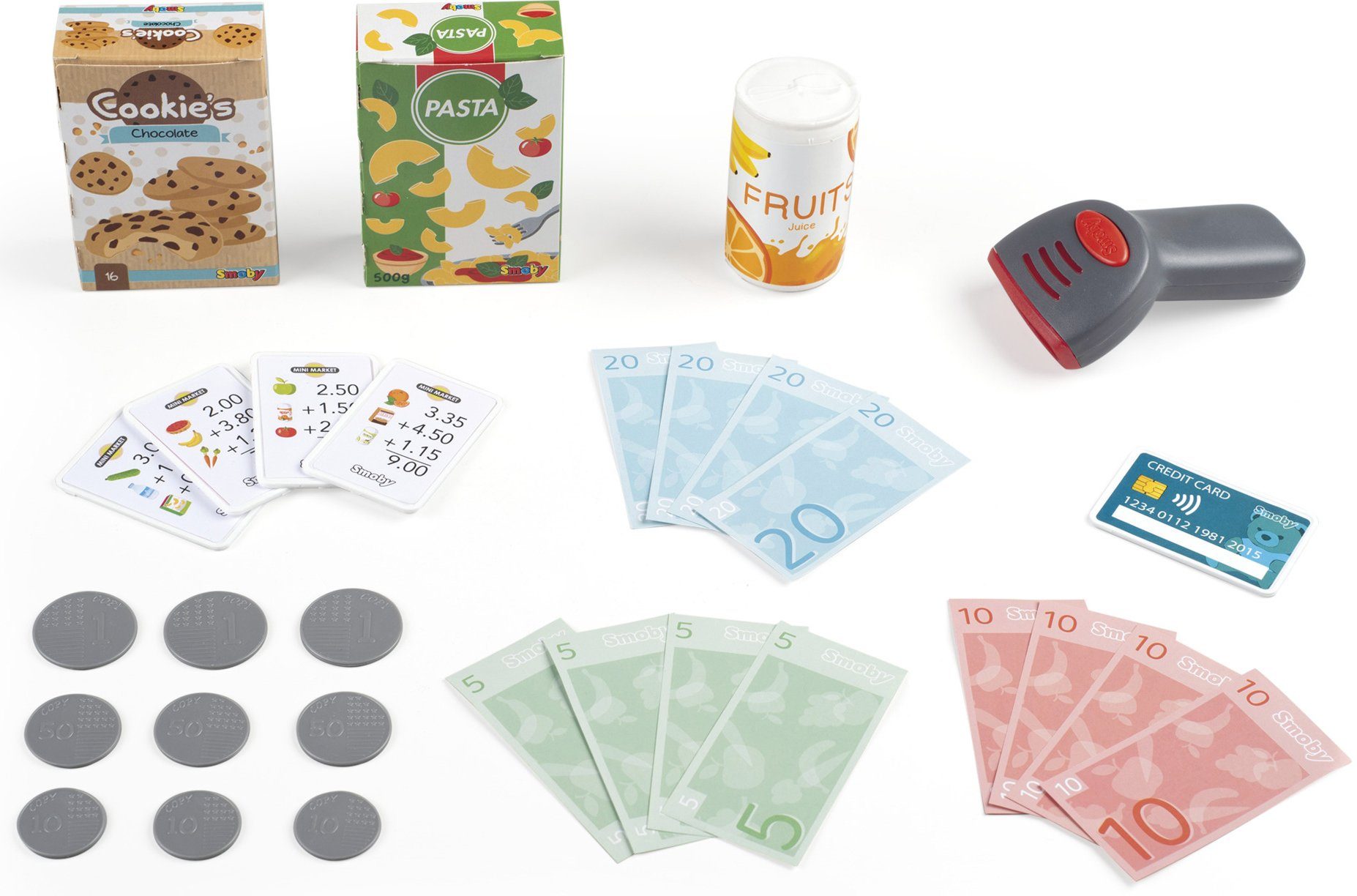 Smoby Spielkasse Elektronische Supermarktkasse XL, grün, mit Licht- und Soundeffekten