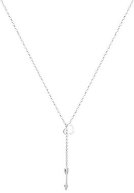 Elli Kette mit Anhänger Y-Kette Herz Liebe Pfeil Amor 925 Sterling Silber