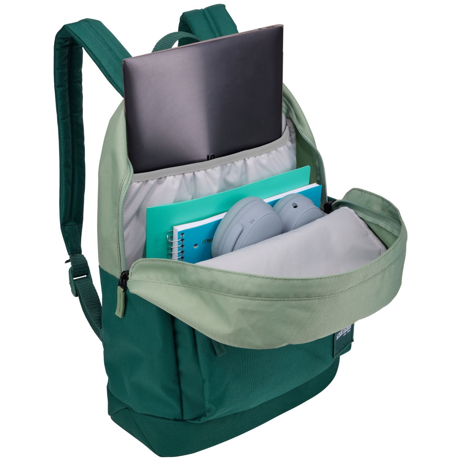 Case Logic Notebookrucksack Commence Backpack Rucksack Pine Green 24L (Rucksack mit Mäppchen), Notebook-Tasche Bag für 15" 15,4" 15,6" 16" 16,2" Zoll Notebook Laptop