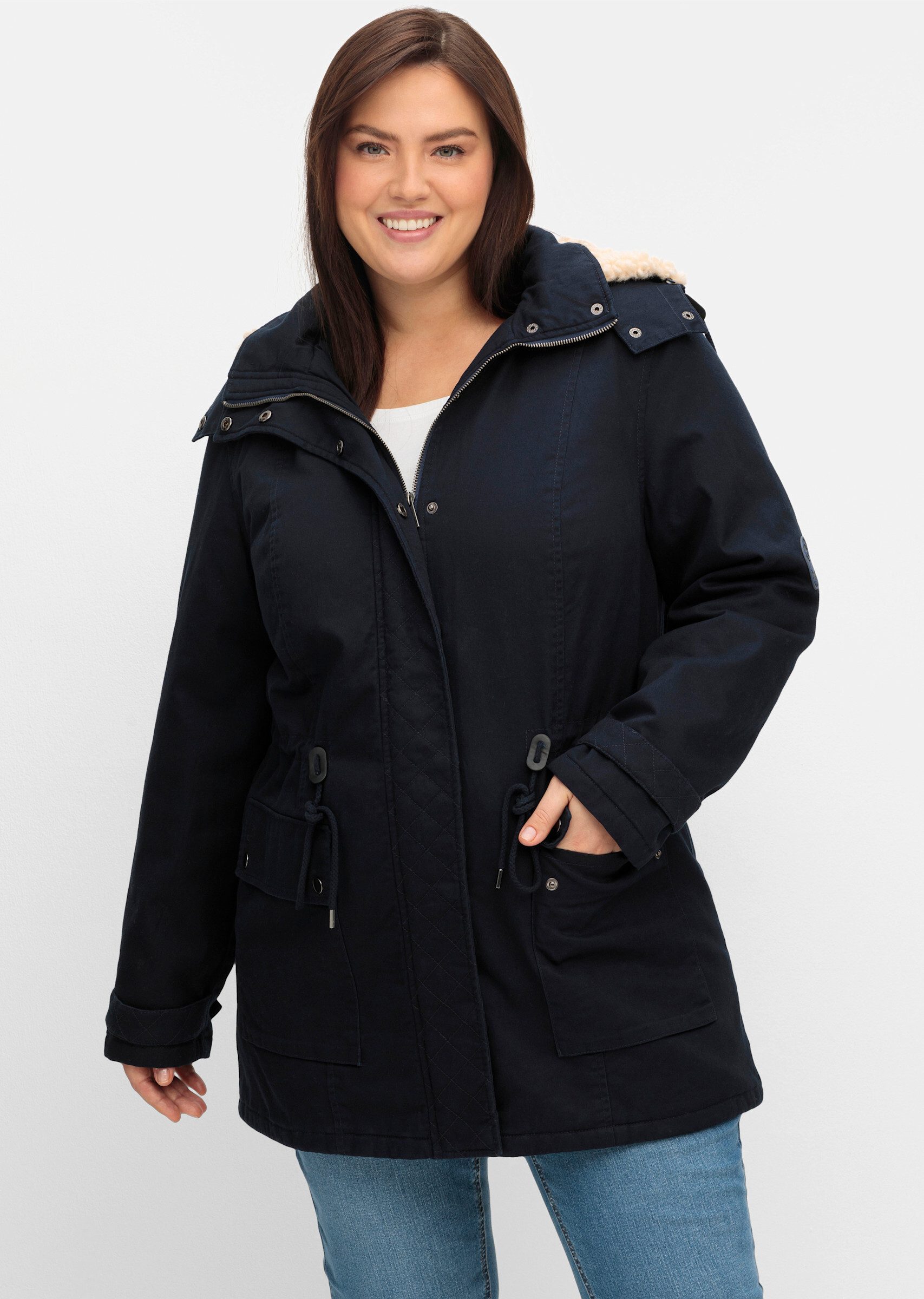 Sheego Allwetterjacke Parka . wasserabweisend und wärmend wattiert günstig online kaufen
