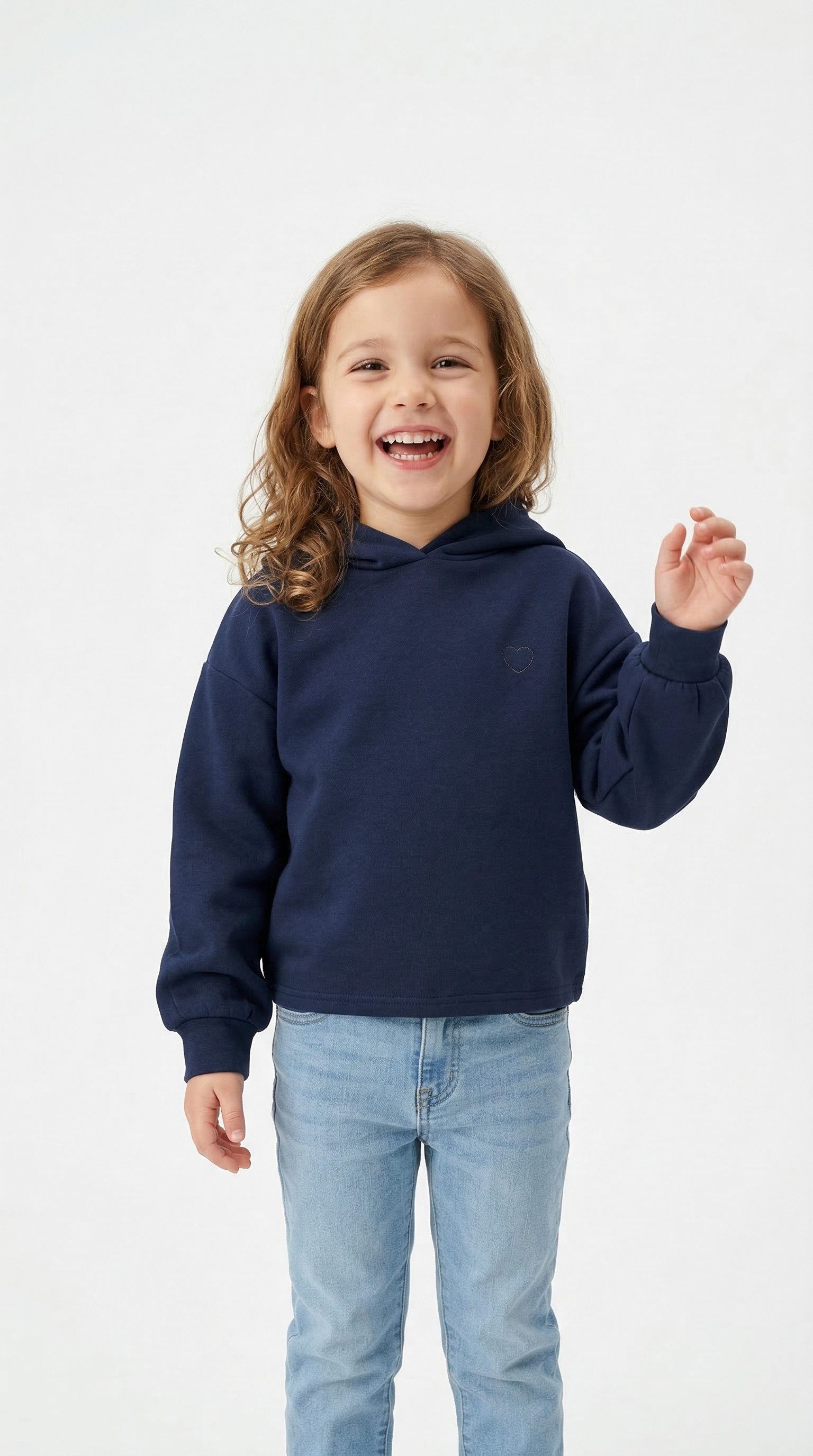 Kapuzensweatshirt KOGADA-COOPER HEART L/S HOOD FR SWT NOOS