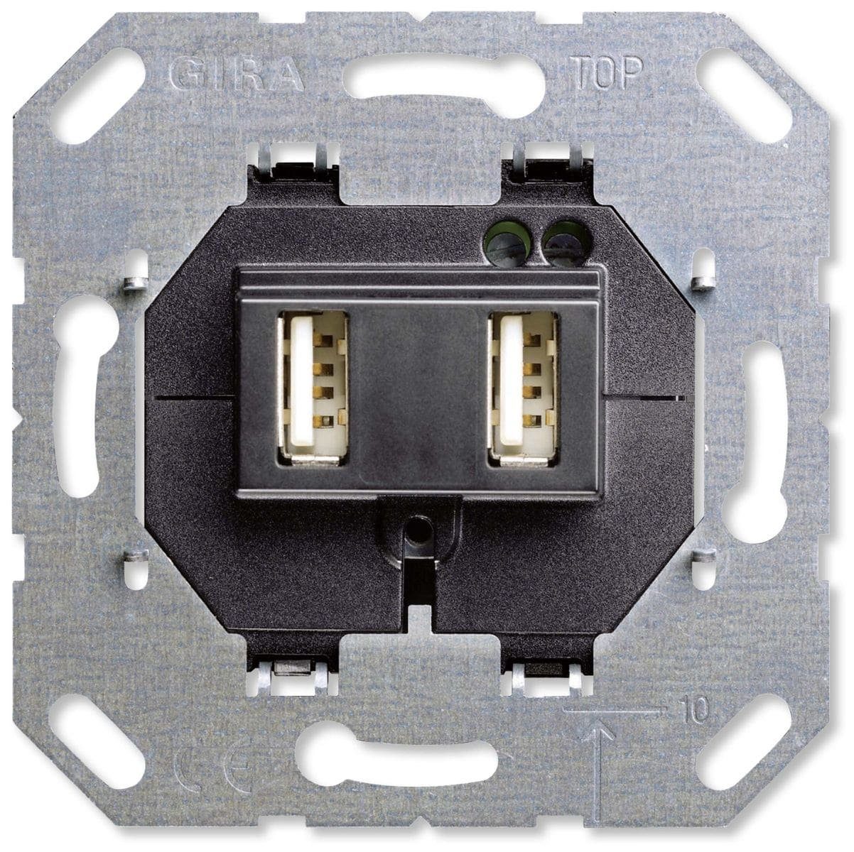 GIRA Schalter GIRA UP-Einsatz 235900, 2x USB, 2100 mA