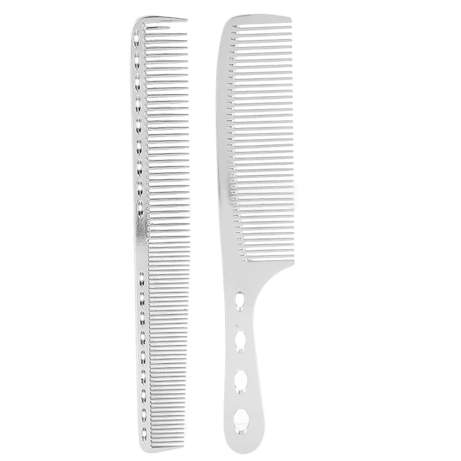 LuxusKollektion Schneidekamm Aluminium Metall HaarKamm Set für Haarstyling & Schneiden