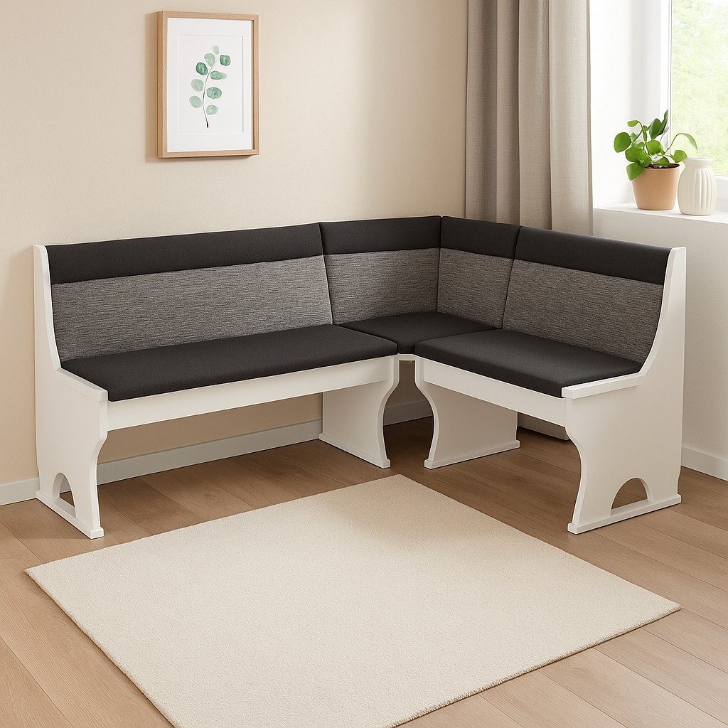 moebel-direkt-online Eckbank Madrid Schenkelmaß 125x165 cm