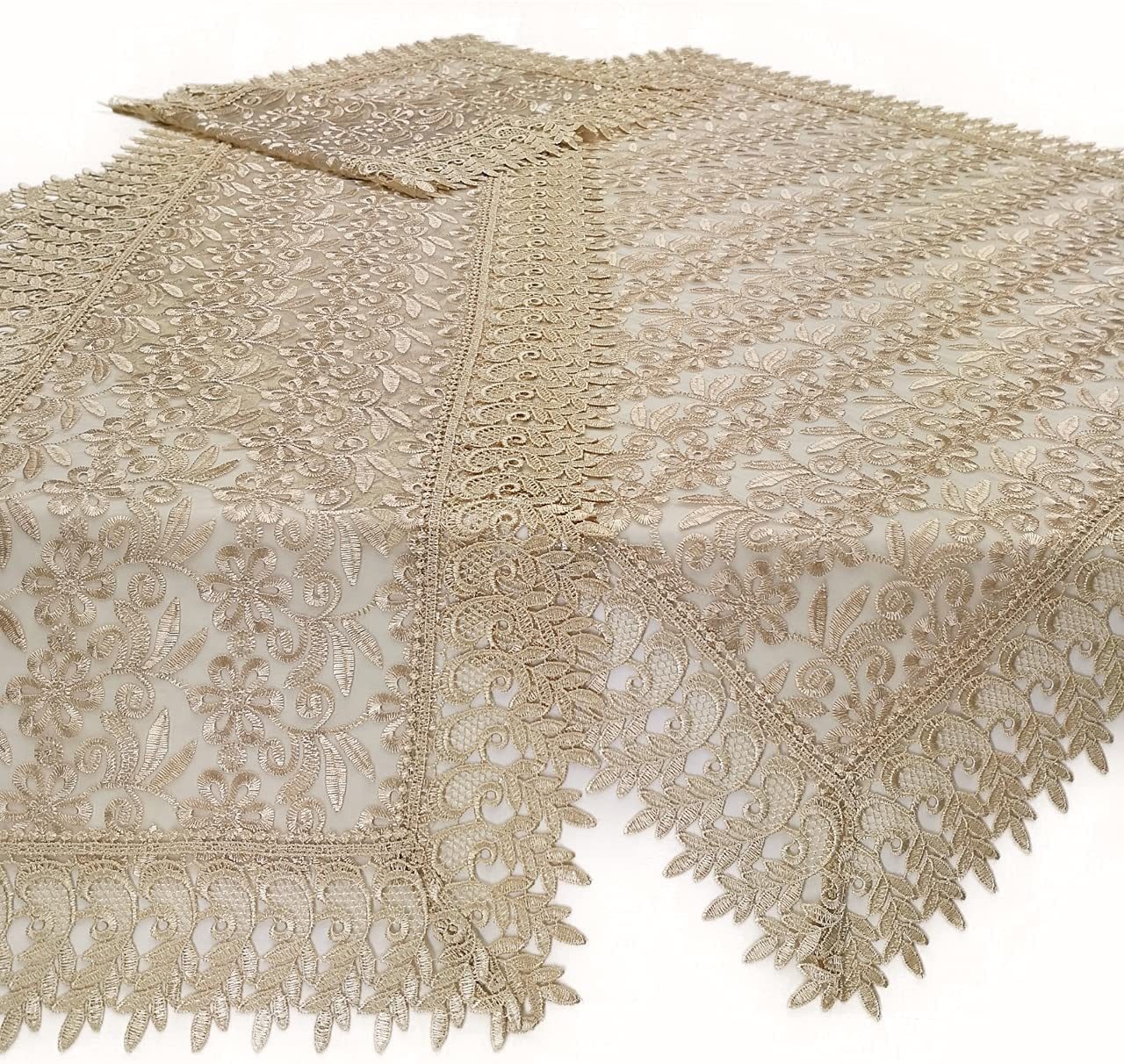 Brilliant Tischdecke Spitzeneinsatz / Versch. Größen / H-1802, Spitzeneinsa günstig online kaufen