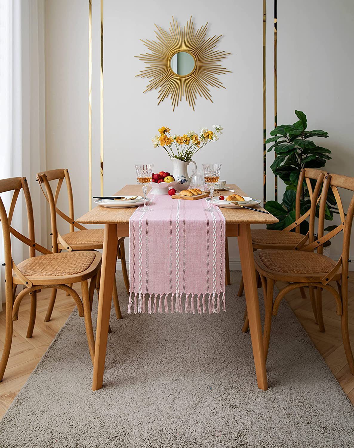 Coonoor Tischläufer Mode Boho Staubiges Landhausstil günstig online kaufen