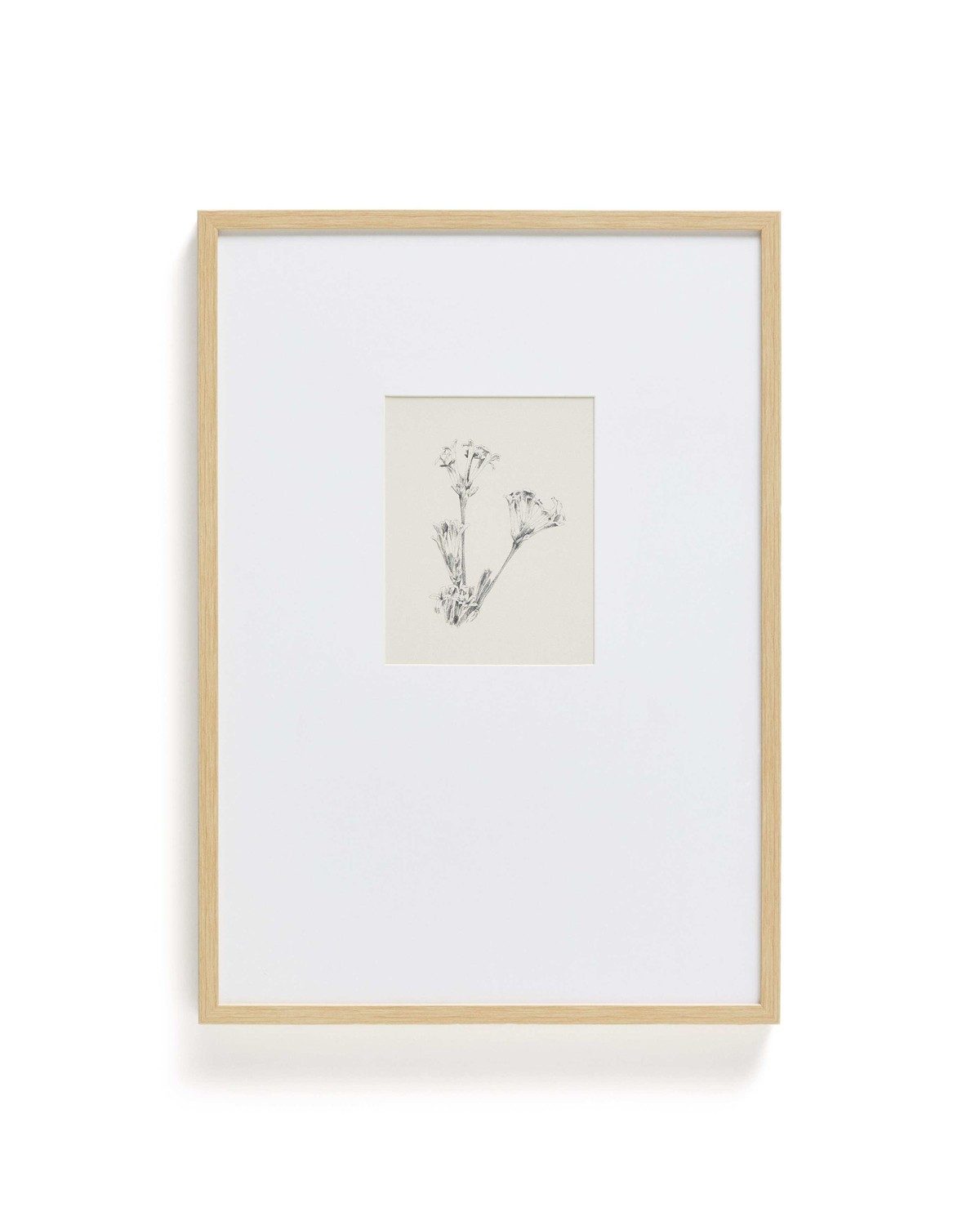 Natur24 Wandbild Lirena Bild 50 x 70 x 3 cm Segeltuch Polystyrol Gewebe Weiß Beige