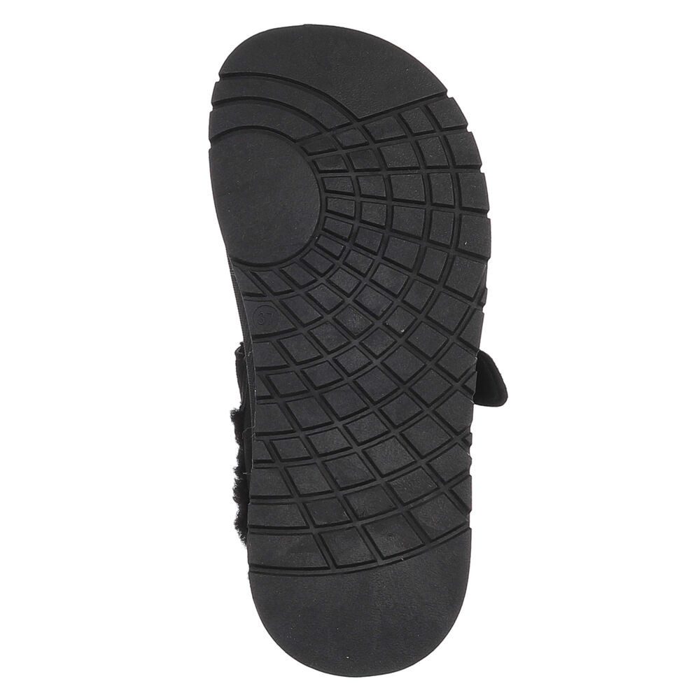 Ital-Design Damen Clog mit Plateausohle und Futter Snowboots (92125528) Flach Hausschuhe in Schwarz