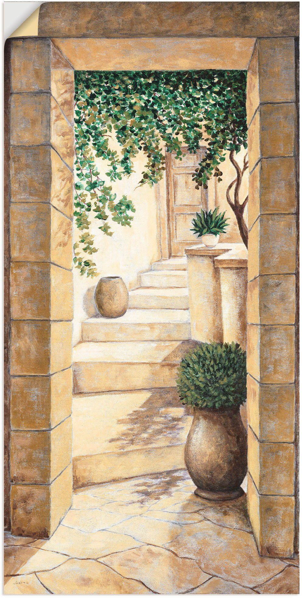 Artland Wandbild Eingang - Fresco, Fenster günstig online kaufen