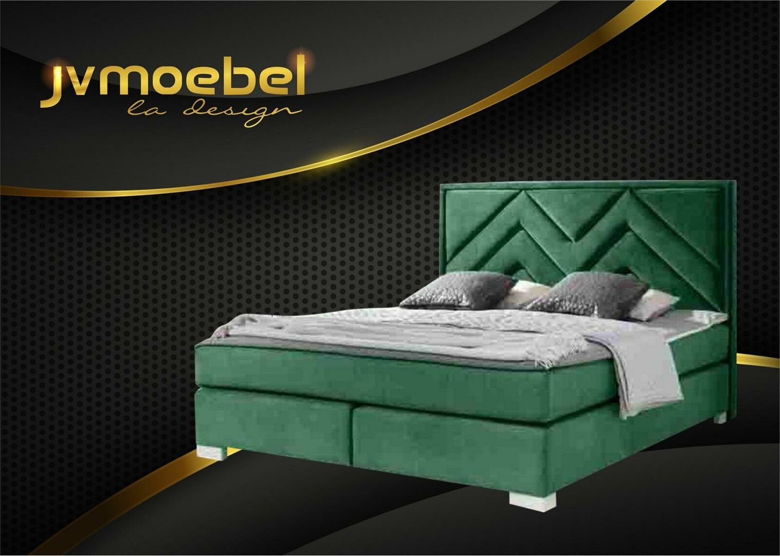 Design Luxus JVmoebel 160x200 Textil Bett Moderne Betten Grün Schlafzimmer Bett,