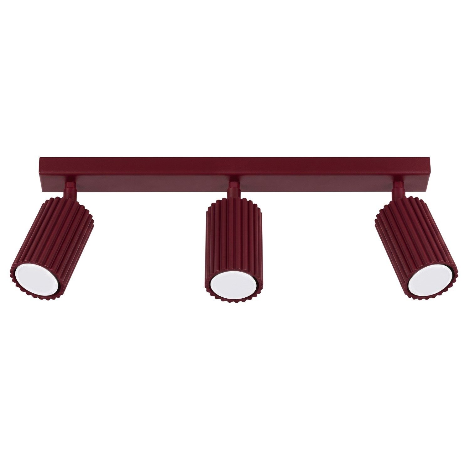SOLLUX lighting Deckenleuchte Deckenleuchte KARBON 3L burgund, Nicht enthalten