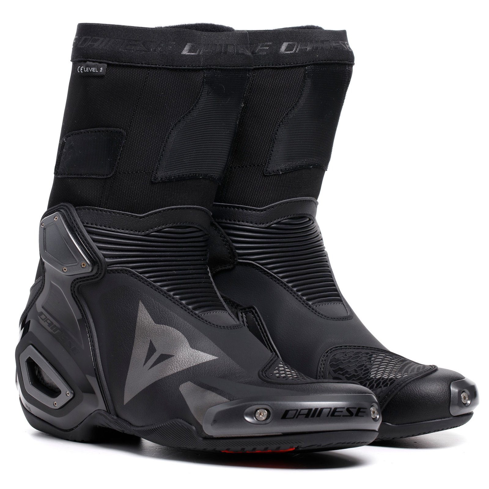 Dainese Dainese Axial 2 Motorradstiefel Herren schwarz / schwarz Motorradstiefel (Packung, Antistatische und Öl- und Benzinfeste Sohle)