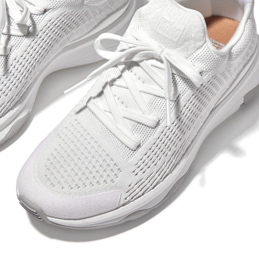 Fitflop Vitamin FFX Slip-On Sneaker Schnürung mit aufgesetzter weiß