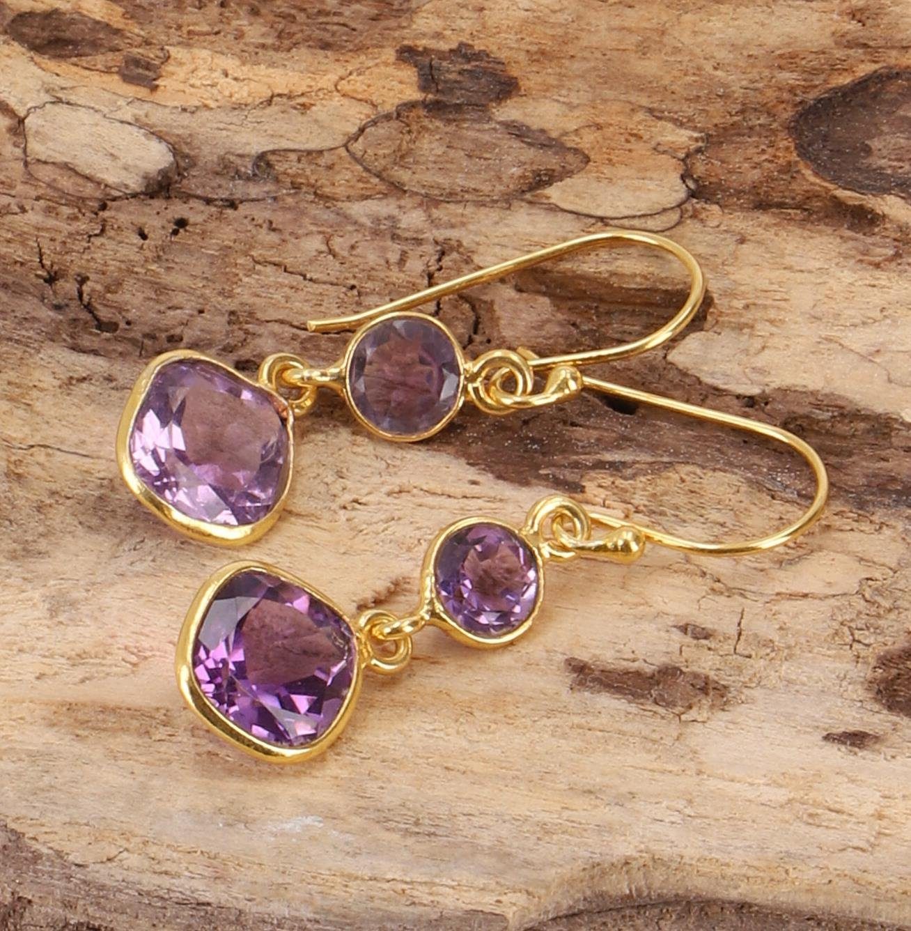 Guru-Shop Paar Ohrhänger Vergoldete Boho Ohrringe günstig online kaufen