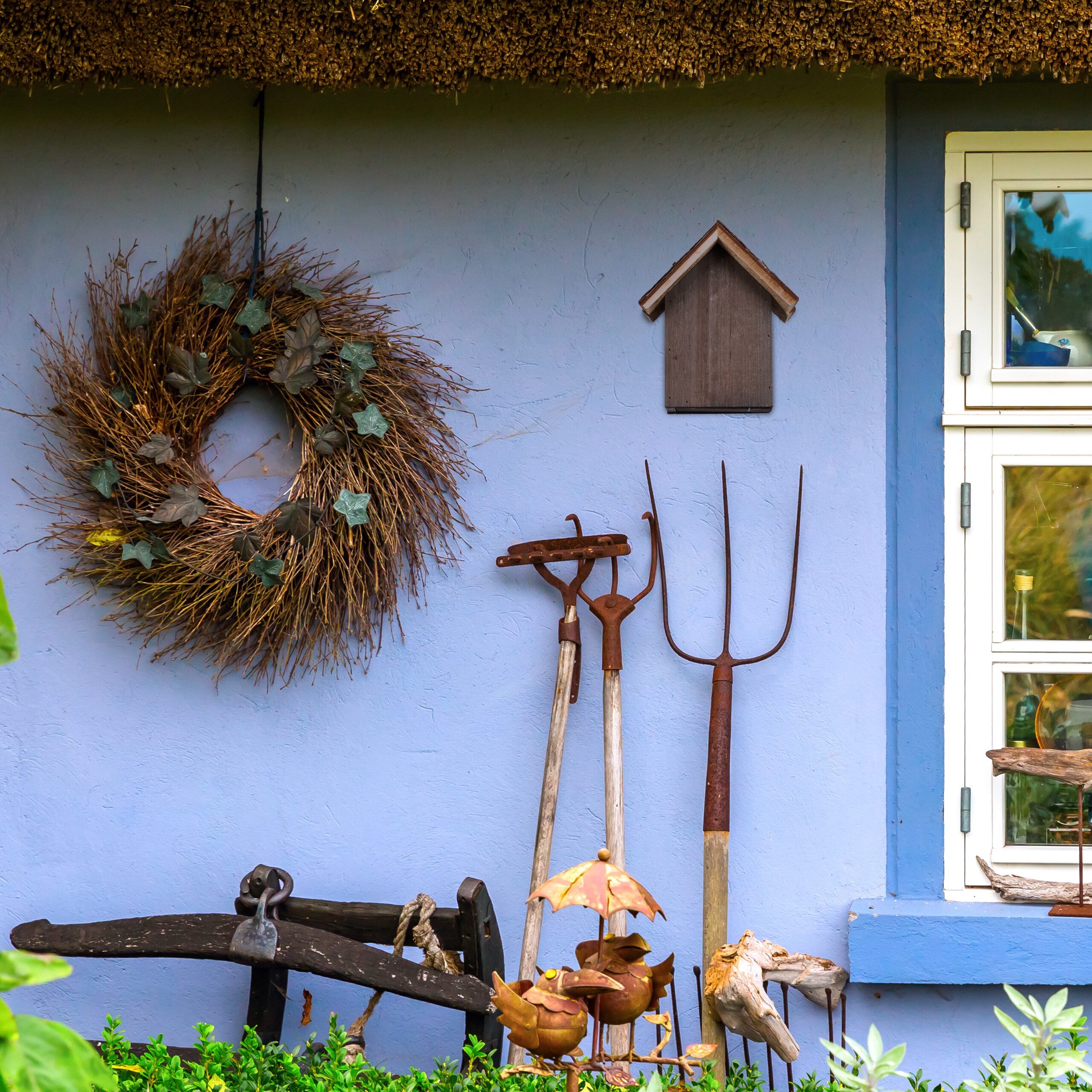 relaxdays Insektenhotel Marienkäferhaus aus Holz, (1-St)
