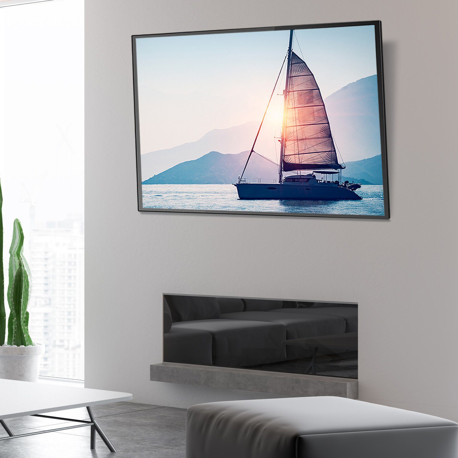 CAVO TV-Wandhalterung TV-Halterung neigbar, für Flach & Curved Fernseher & Monitor, (bis 70 Zoll, für 37 - 70 Zoll Bildschirme bis 50 kg, max. VESA 600x400 mm) – Bild 5 von 5