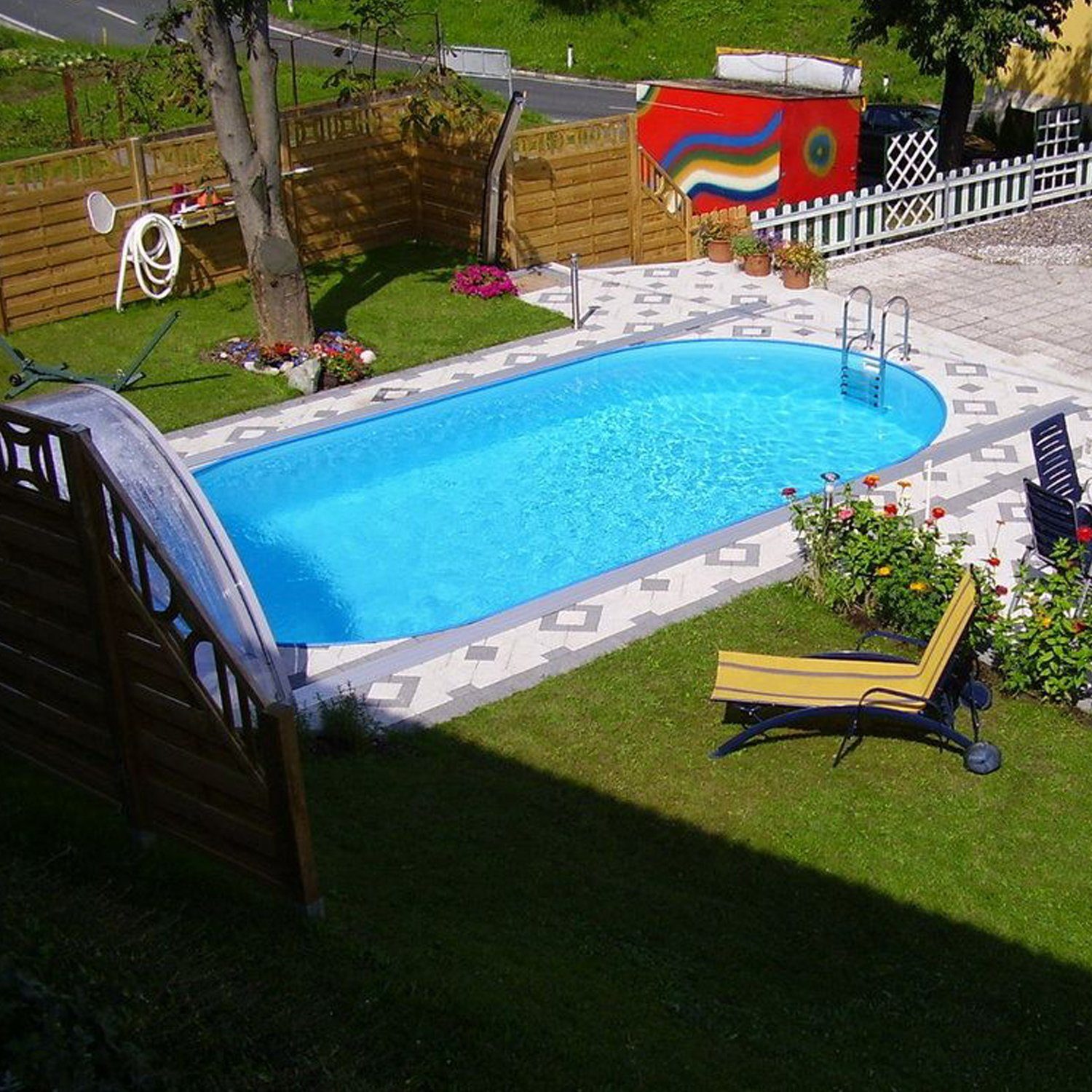Ovalpool Set "Styria oval" mit Stahlwand