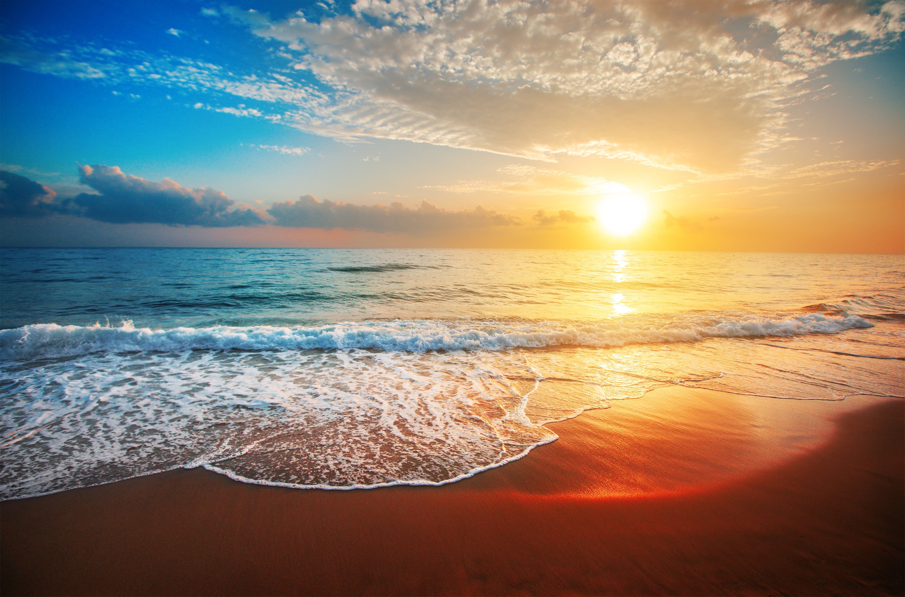 Papermoon Fototapete Beach Sunset, glatt günstig online kaufen